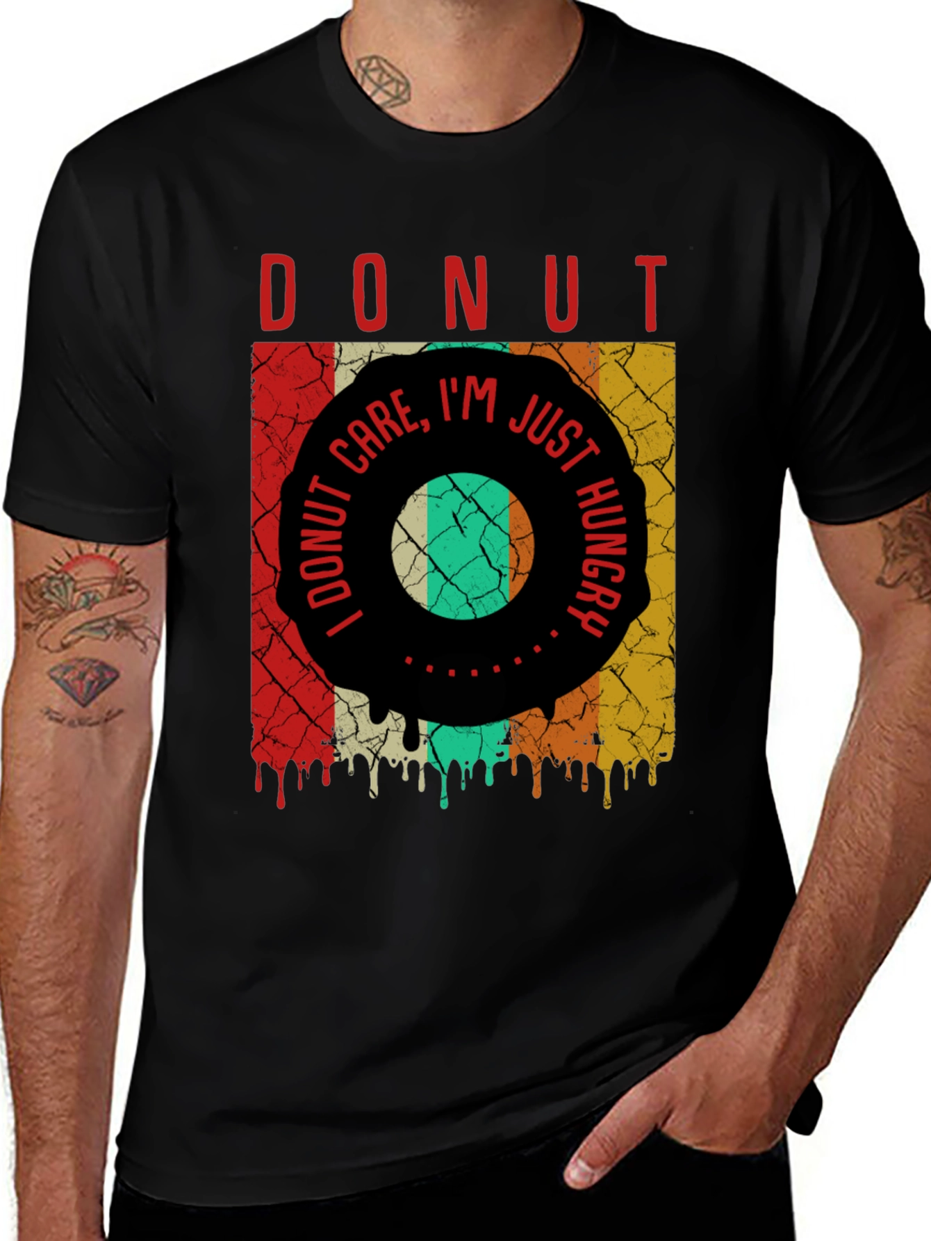 Variant 28 of Donut Care I'm Just Hungry Men's Graphic Tee