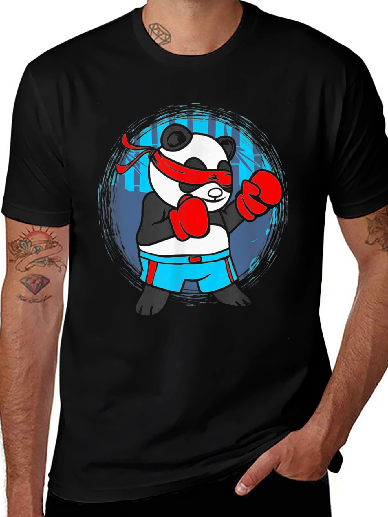 Variant 6 of Panda Boxer Graphic T-Shirt