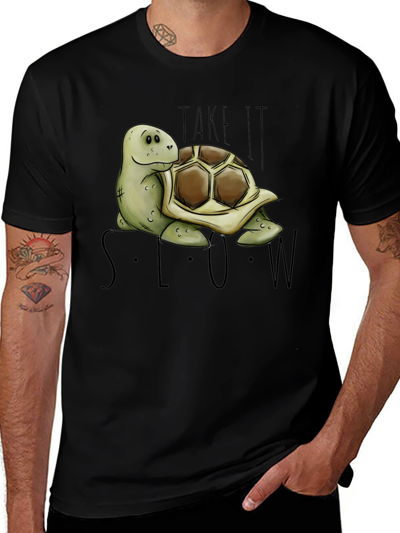 Variant 3 of Take it Slow Turtle T-Shirt