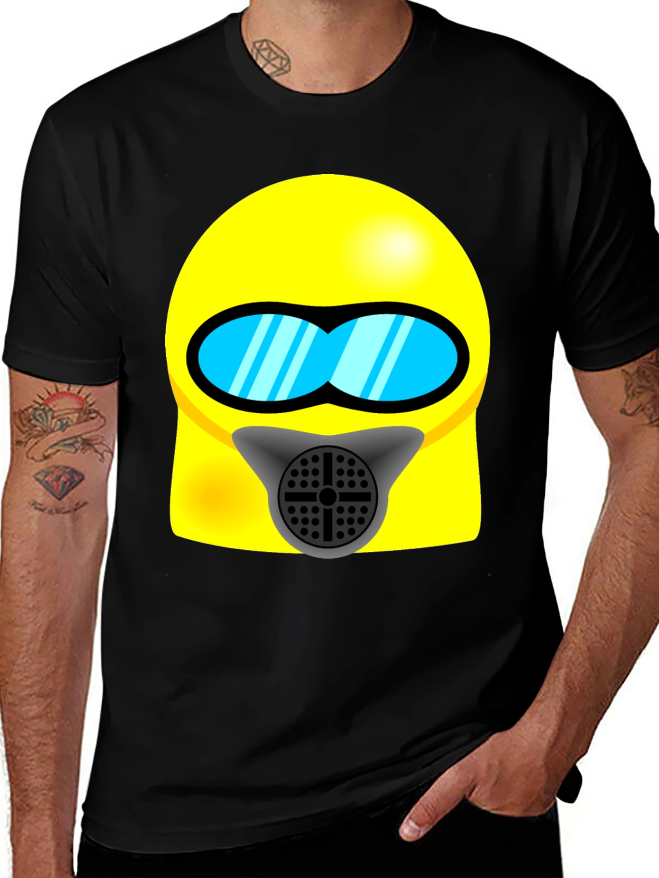 Variant 11 of Cartoon Hazmat Suit T-Shirt