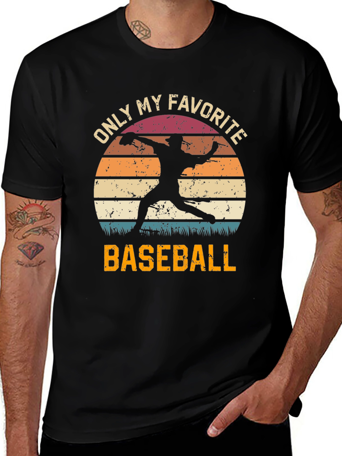 Variant 10 of Vintage Baseball Fan T-Shirt
