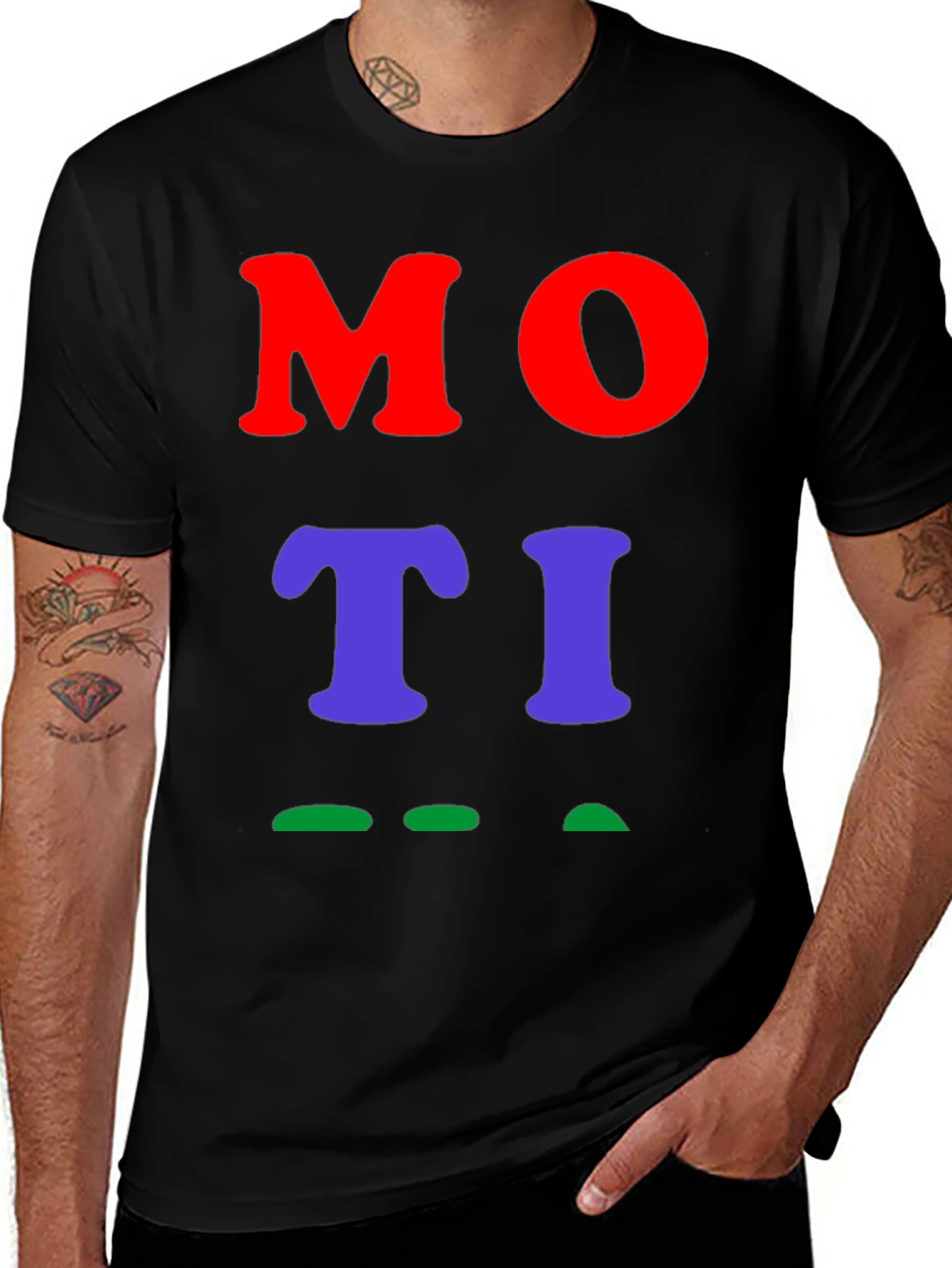 Variant 26 of MOTI Black Graphic Tee