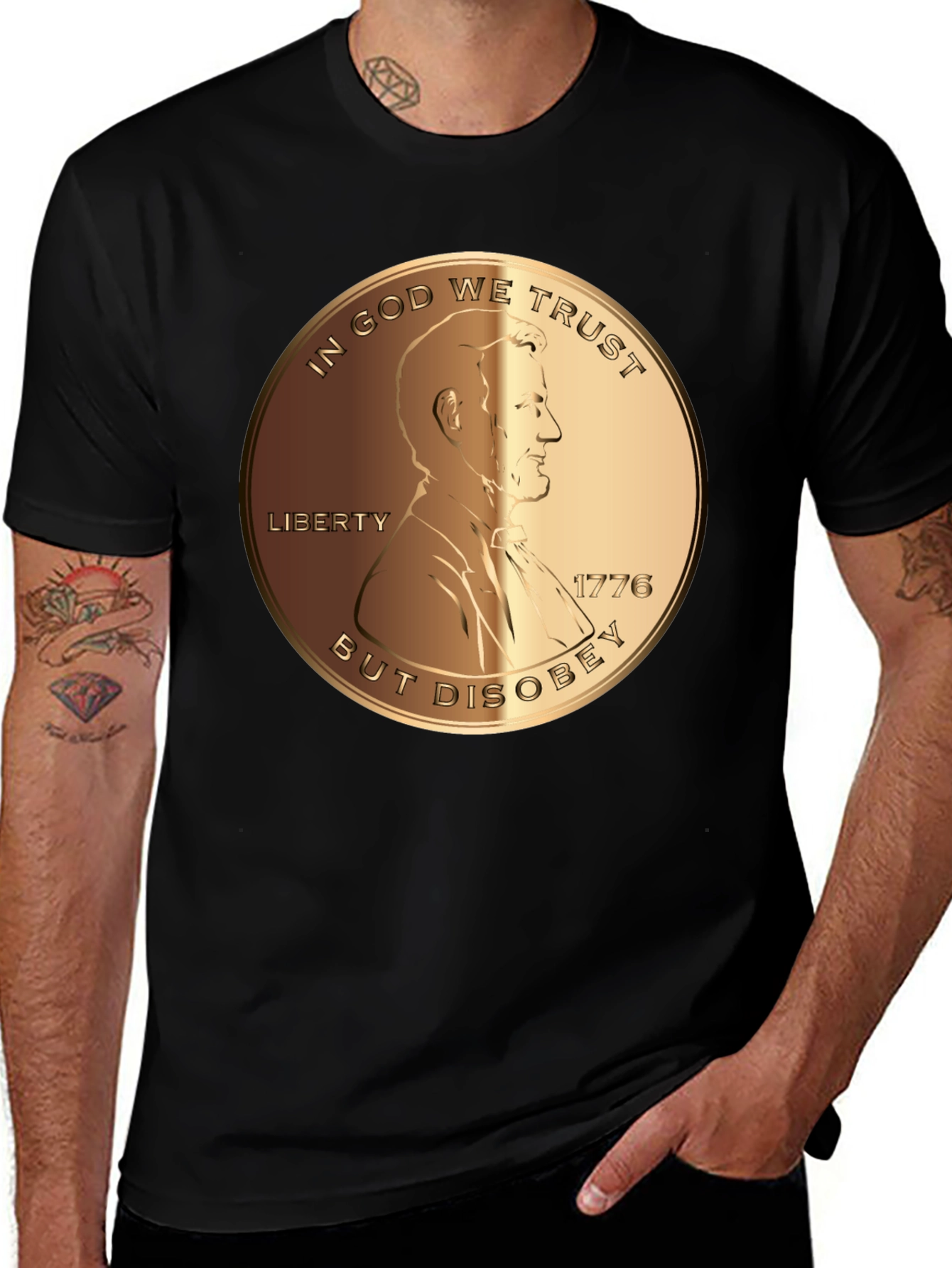 In God We Trust But Disobey T-Shirt