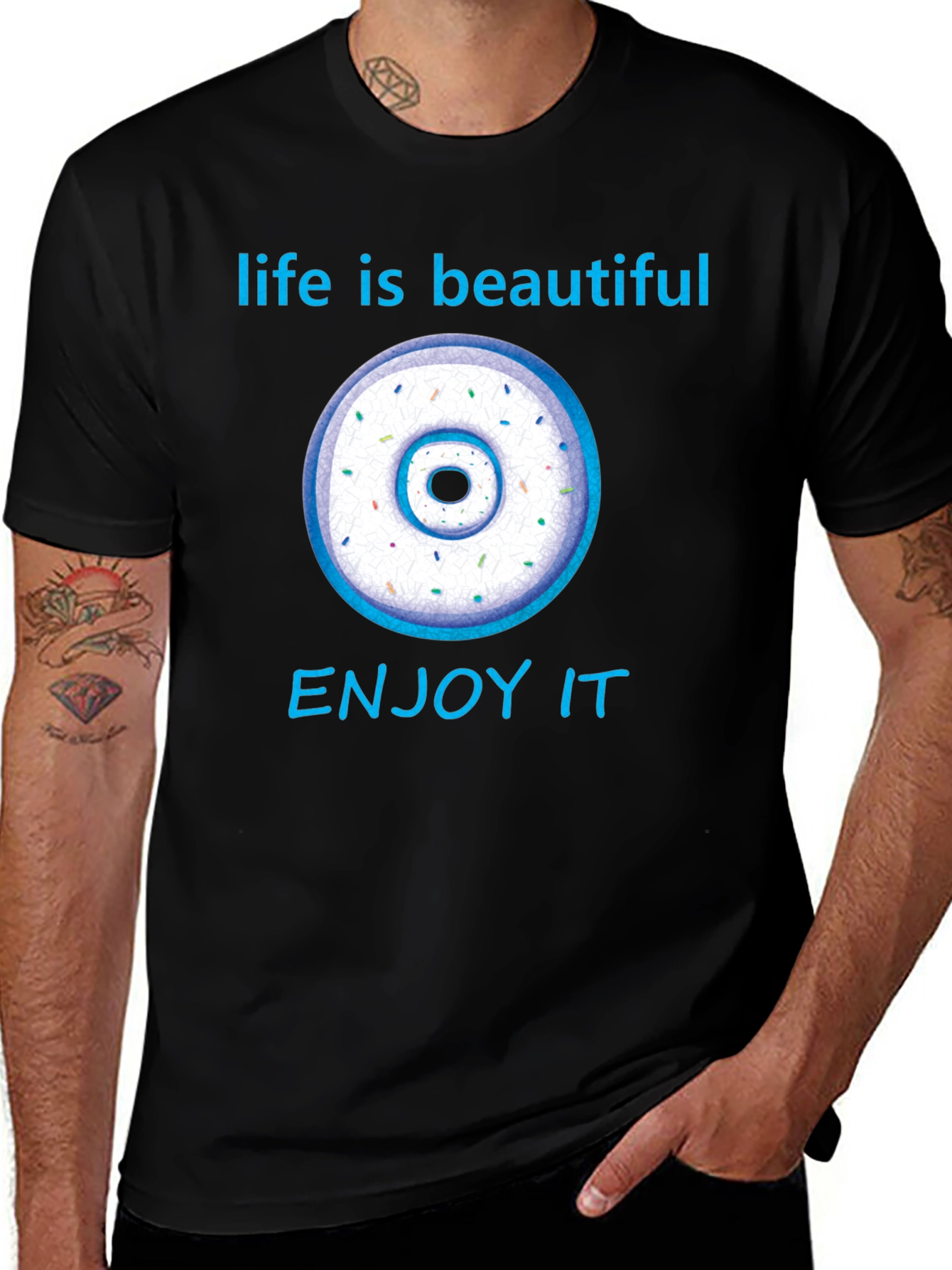 Variant 20 of Life is Beautiful Donut Graphic Tee