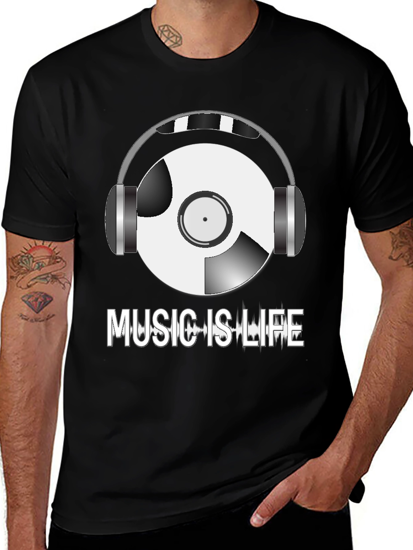 Music is Life Graphic T-Shirt