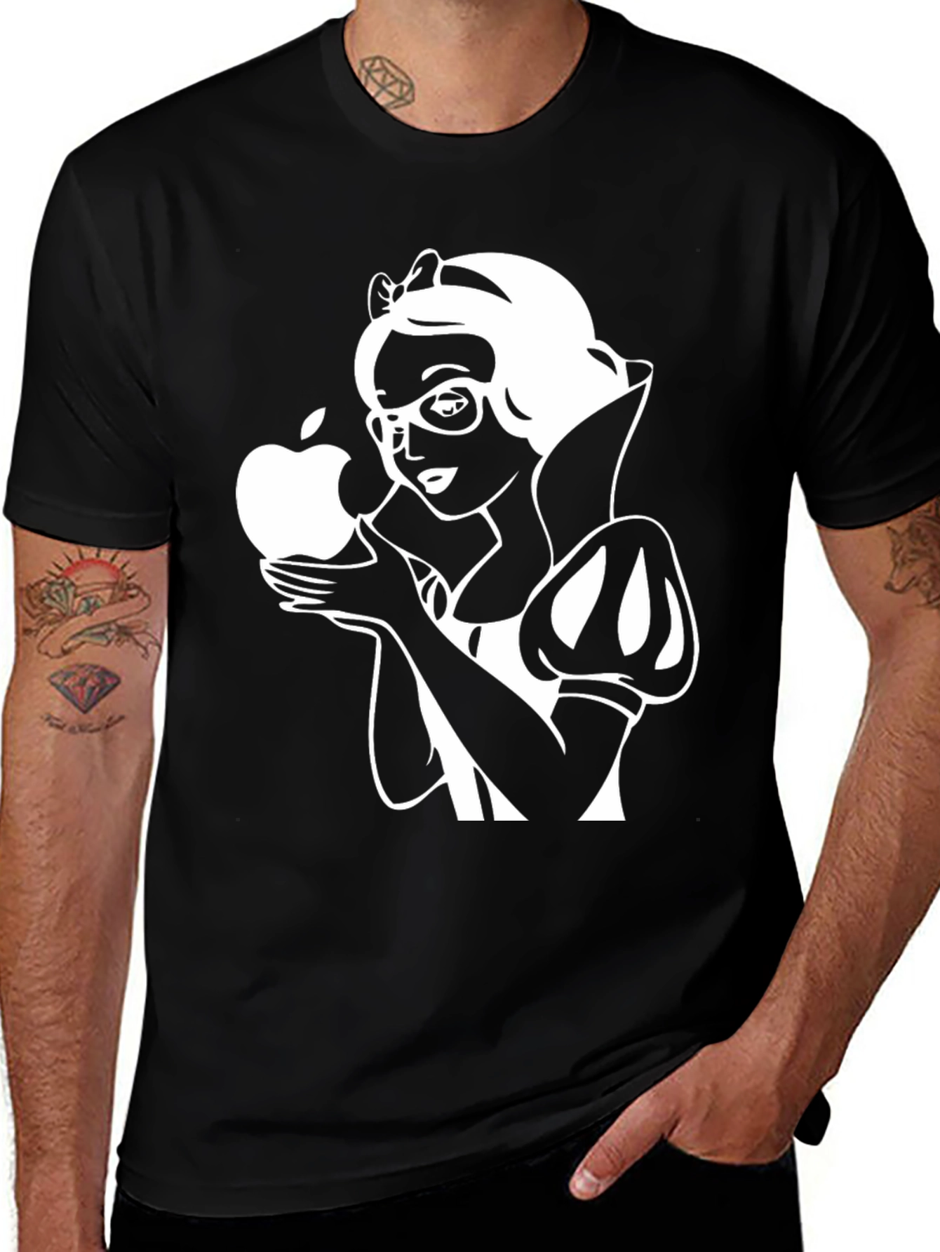 Variant 30 of Snow White Apple Funny Graphic T-Shirt