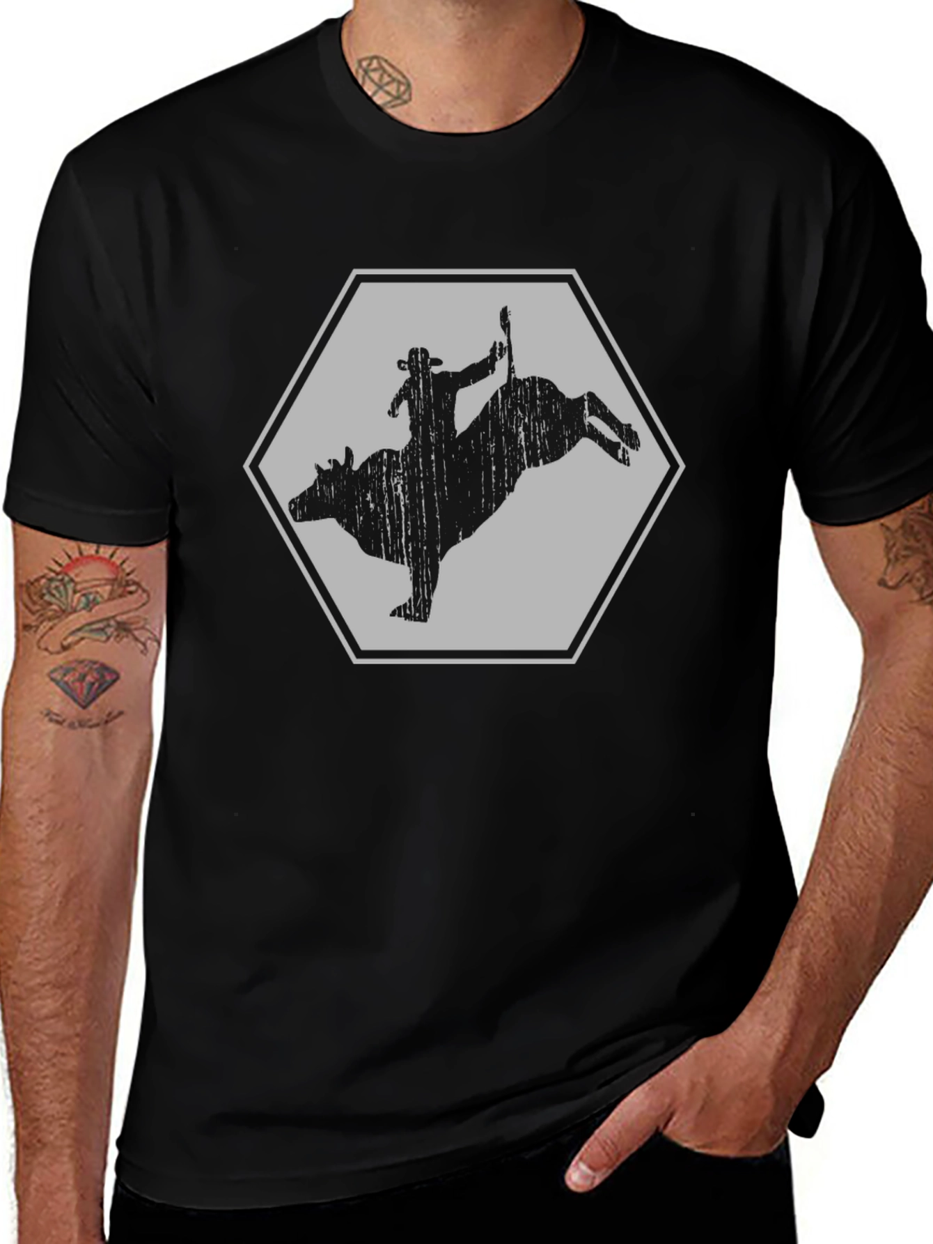 Variant 30 of Rodeo Bull Rider Graphic Tee