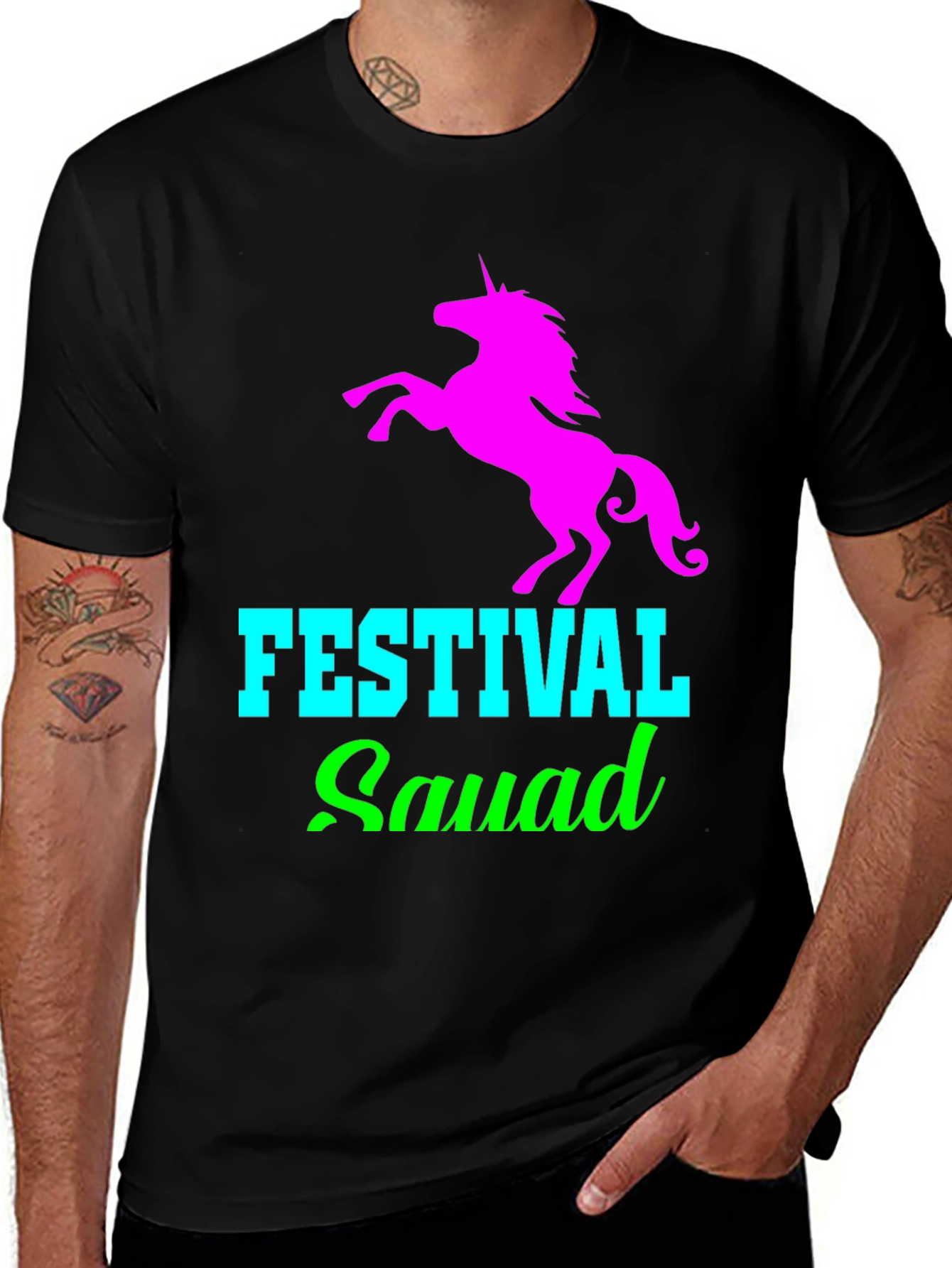 Variant 20 of Festival Squad Unicorn Graphic Tee