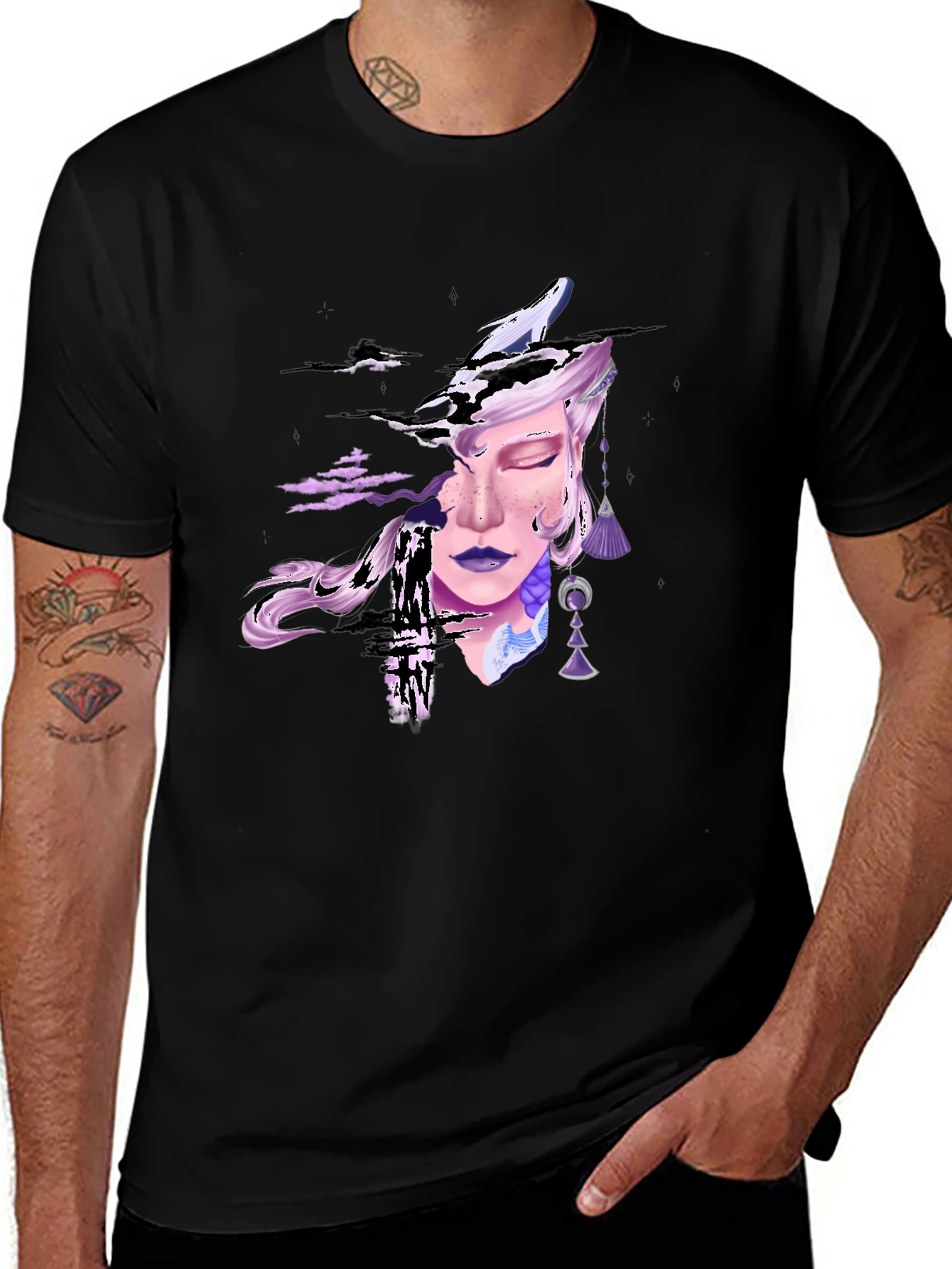 Variant 8 of Mystic Witch Art T-Shirt - Black