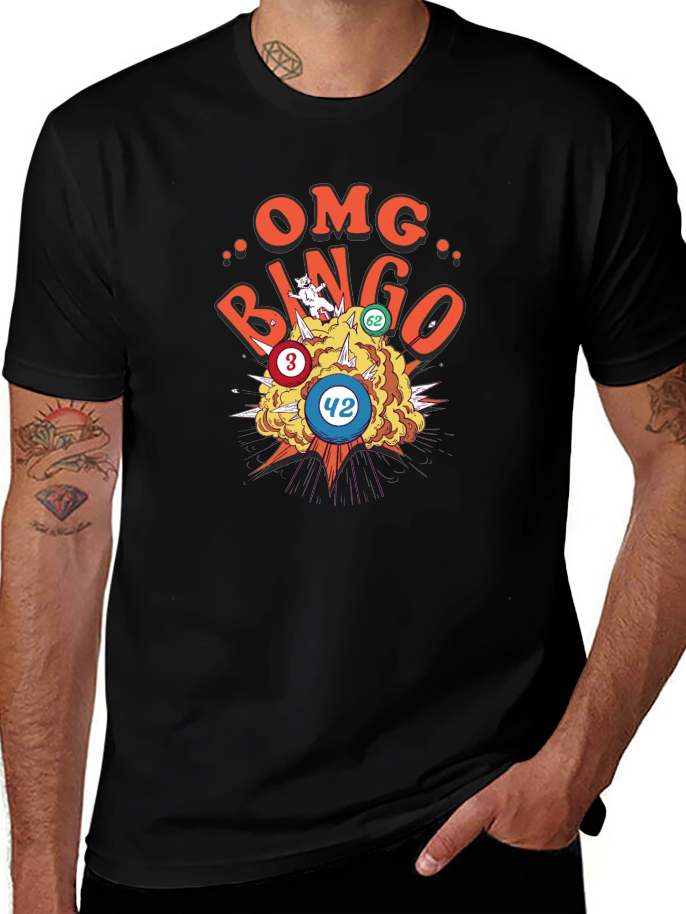 Variant 12 of OMG Bingo T-Shirt - Lucky Number Tee