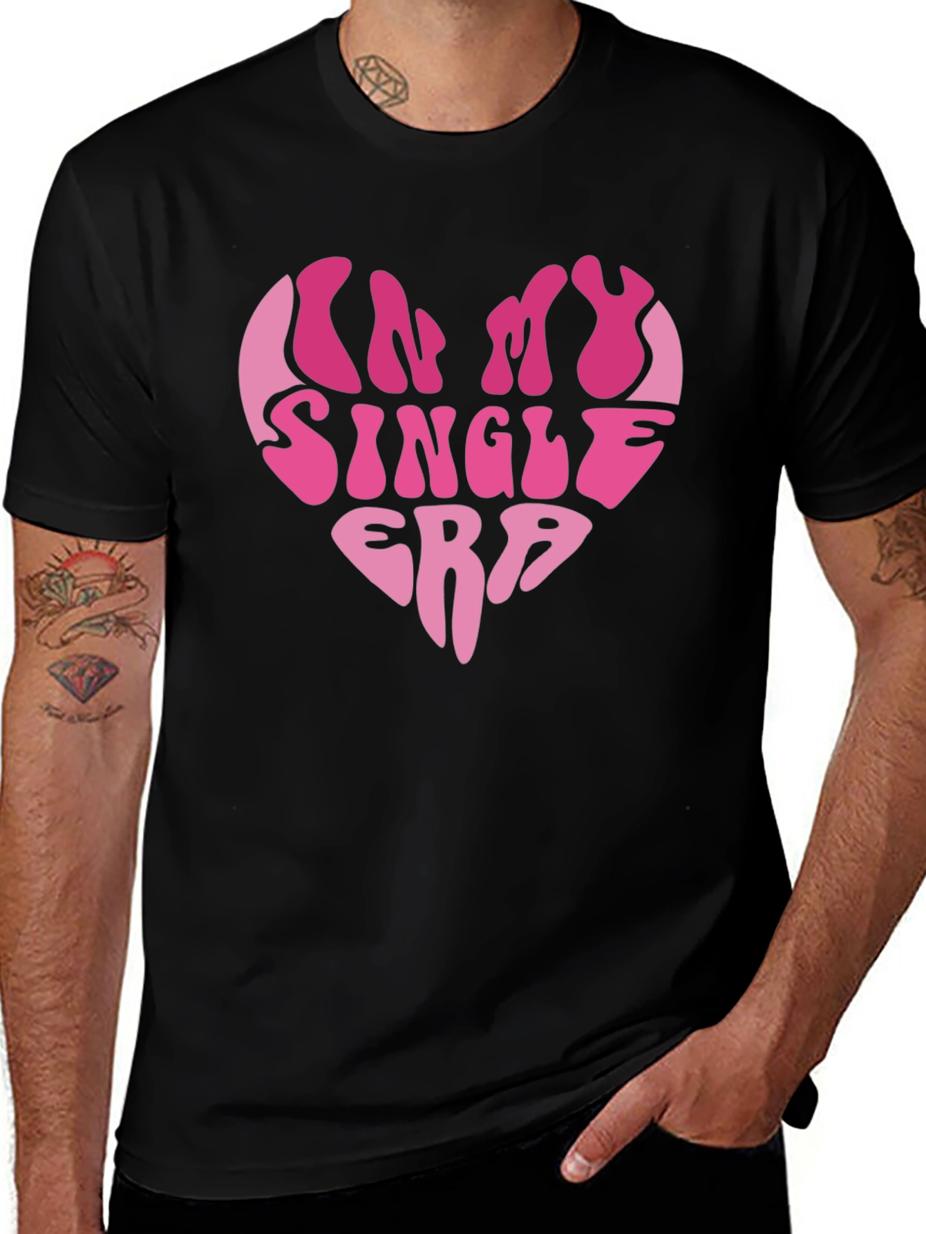 Variant 26 of I'm In My Single Era Heart Graphic Tee