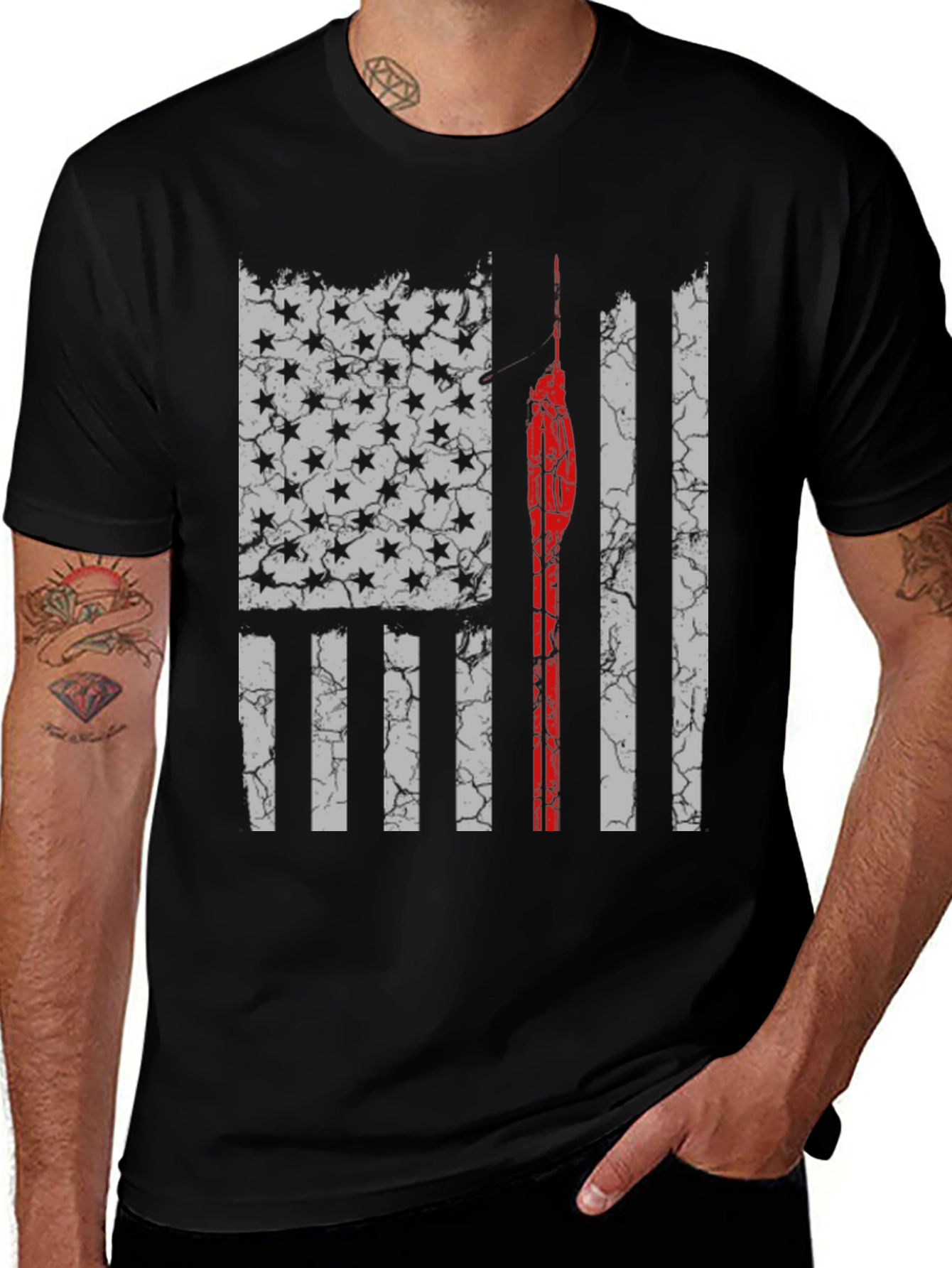 Distressed American Flag T-Shirt