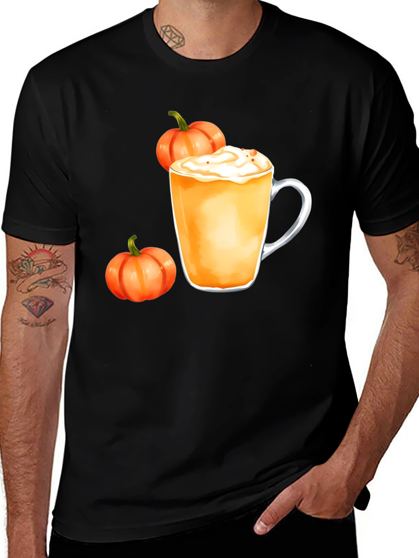Variant 3 of Pumpkin Spice Latte T-Shirt - Autumn Vibes!