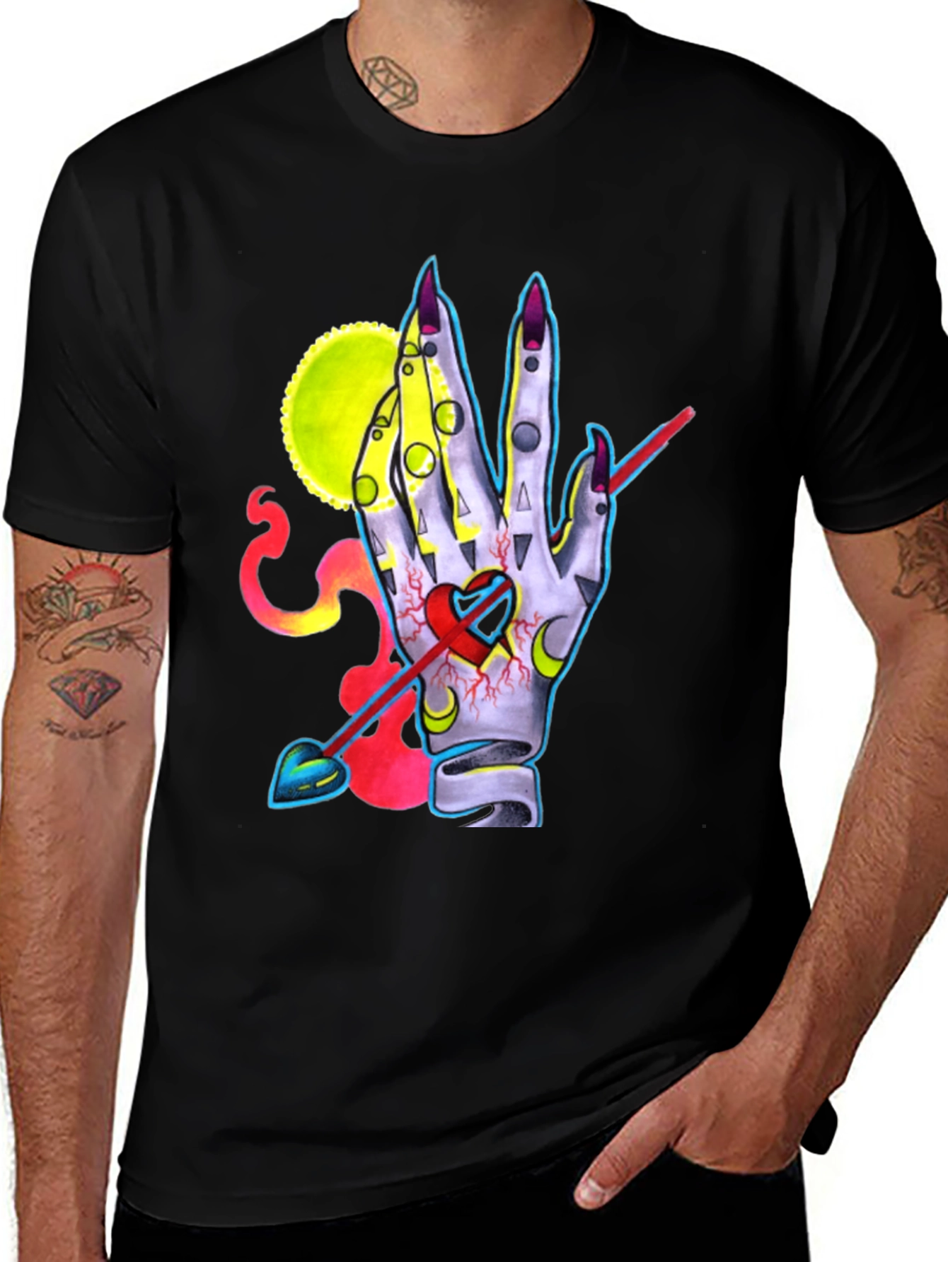 Variant 11 of Mystic Hand Heart Arrow T-Shirt