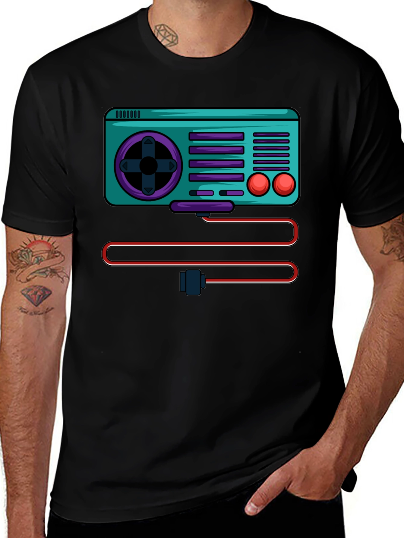 Retro Gaming Console Graphic Tee