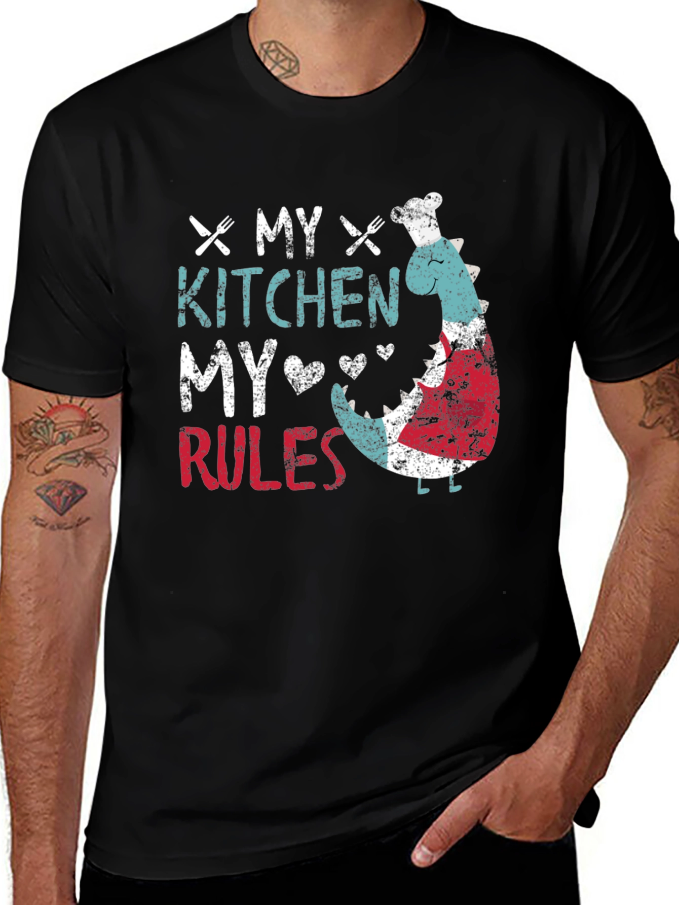 Black My Kitchen My Rules T-Shirt main image