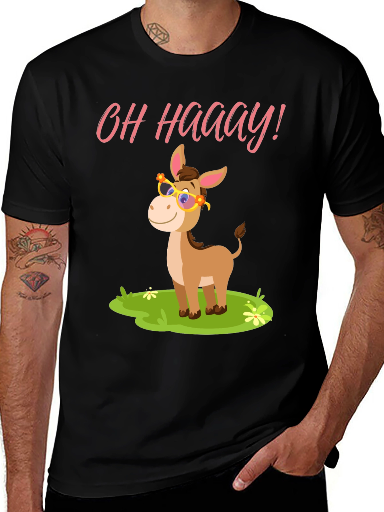 Variant 2 of Funny Donkey T-Shirt - Oh Haaay!