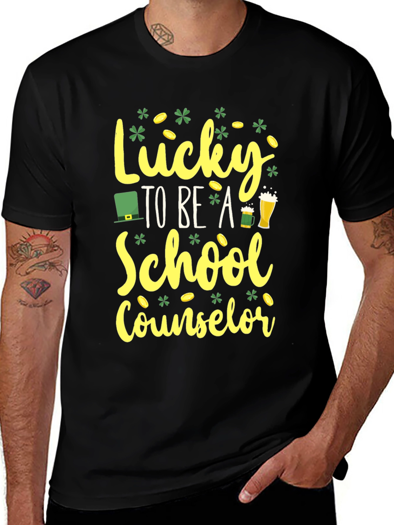Lucky School Counselor St. Patrick's Day T-Shirt