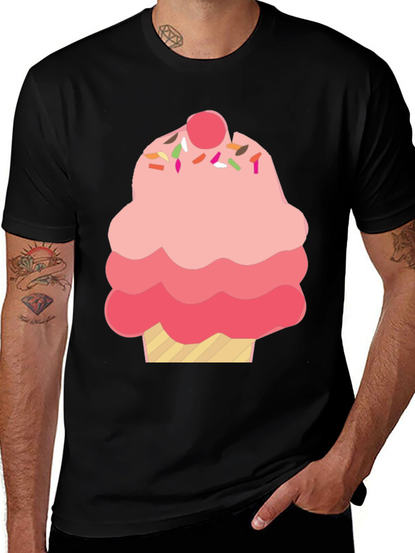 Variant 10 of Cupcake Graphic T-Shirt - Sweet Treat Design