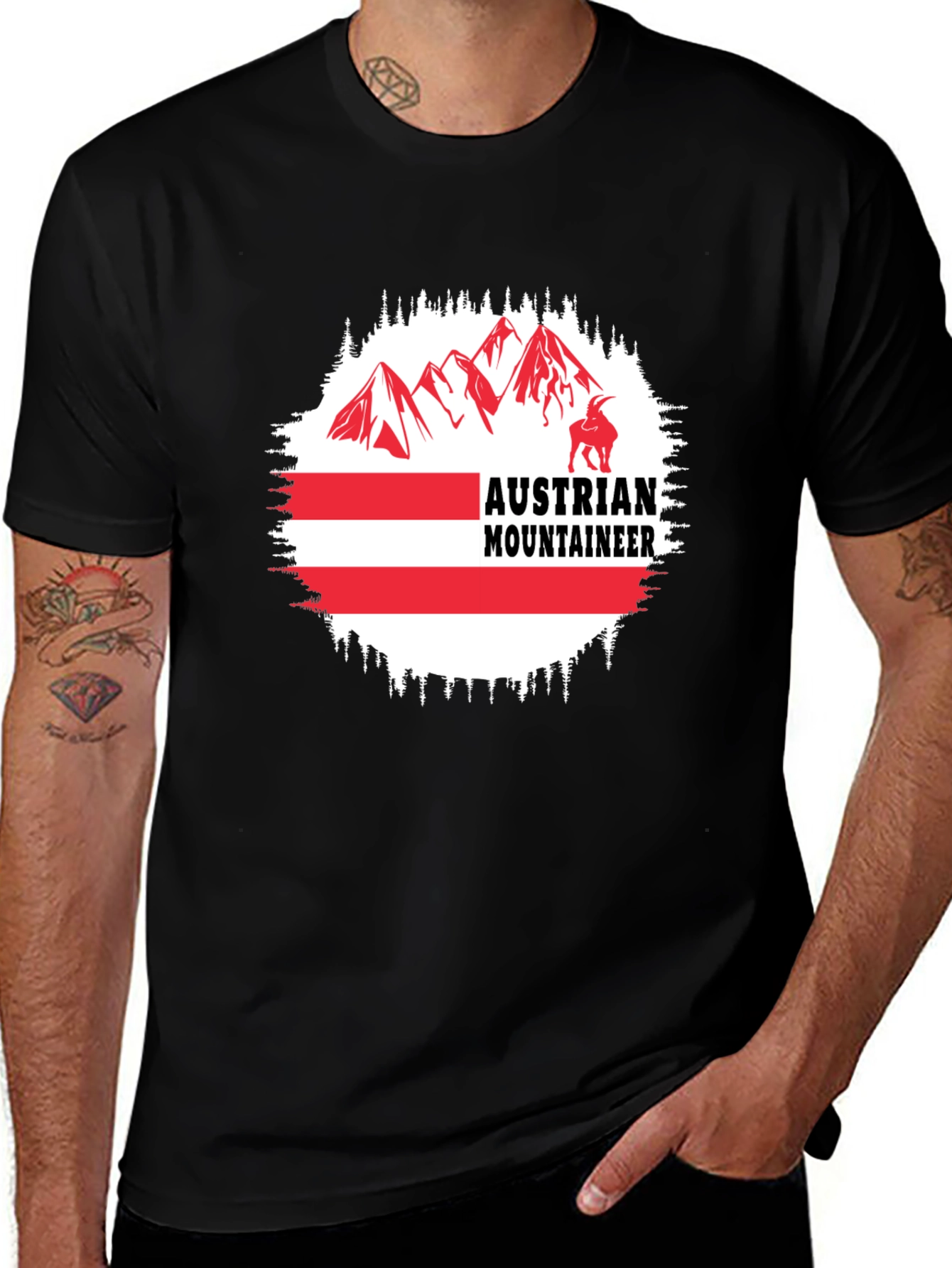 Austrian Mountaineer Graphic T-Shirt