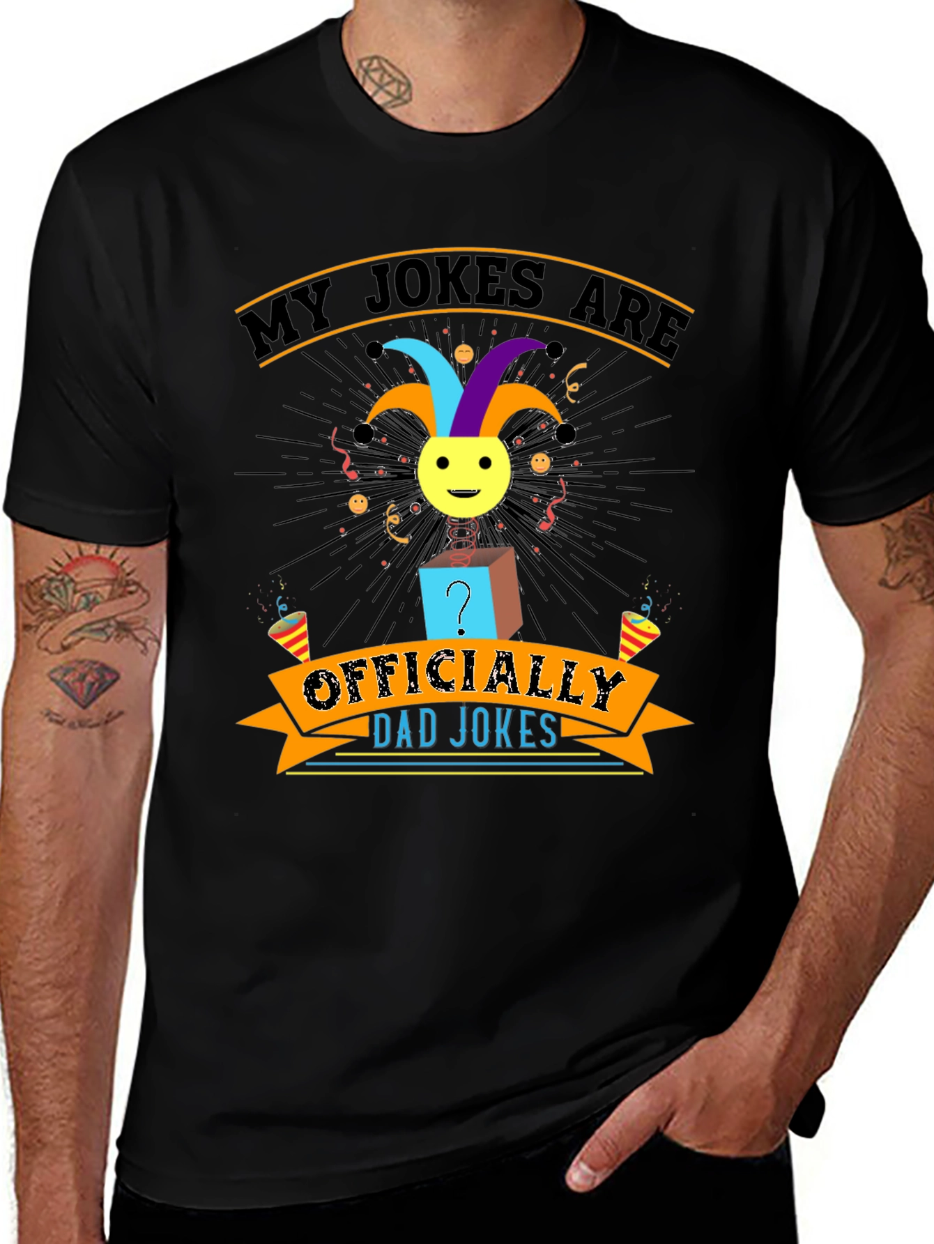 Variant 20 of Officially Dad Jokes T-Shirt - Funny Humor Tee