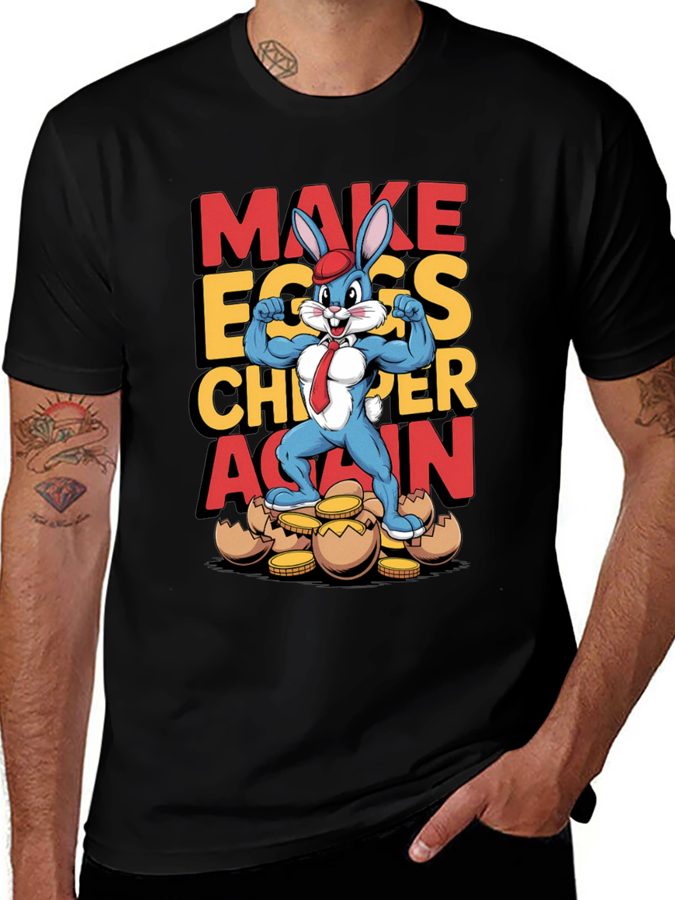 Make Eggs Chopper Again Easter T-Shirt