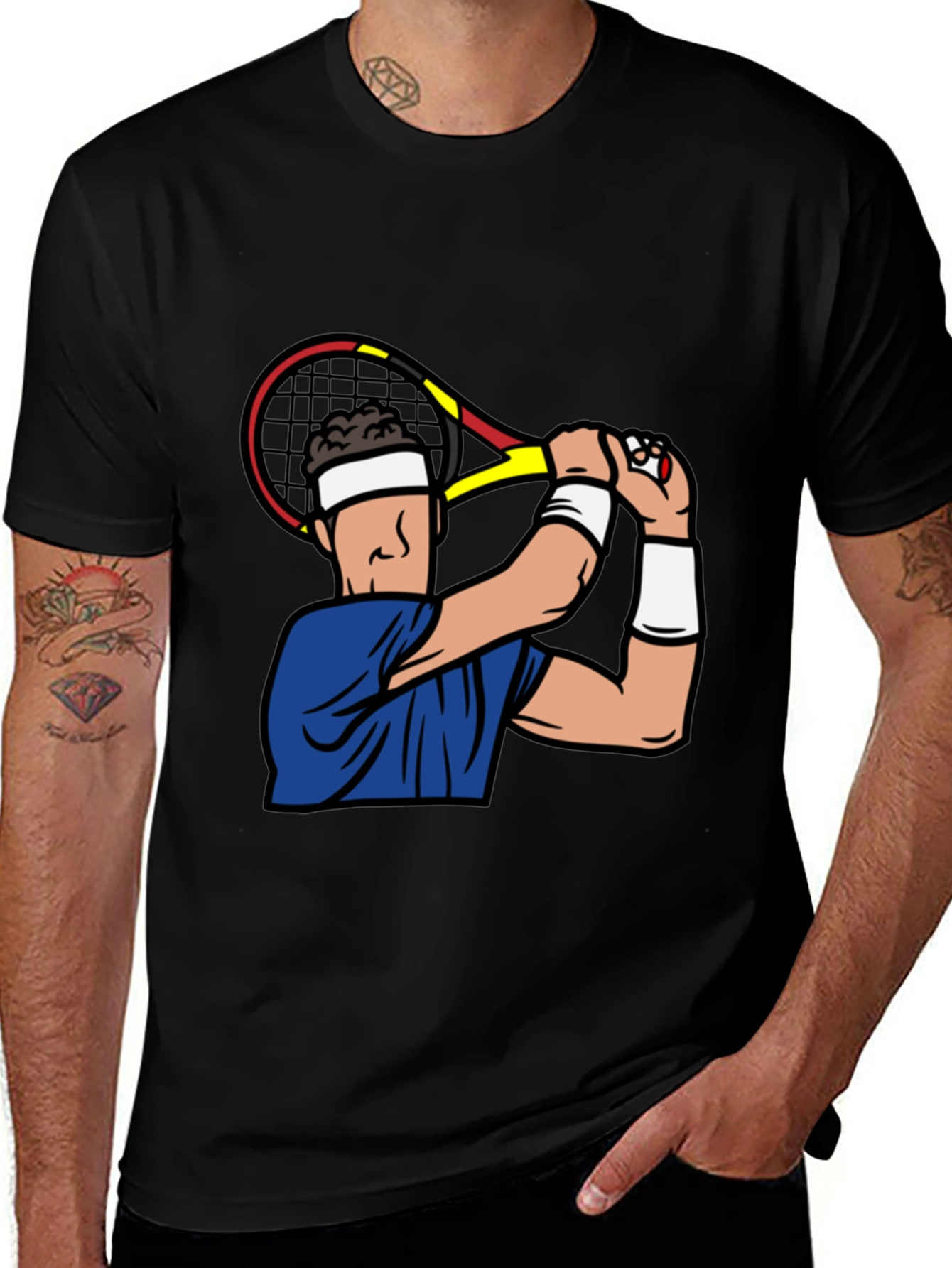 Variant 27 of Tennis Player Graphic T-Shirt