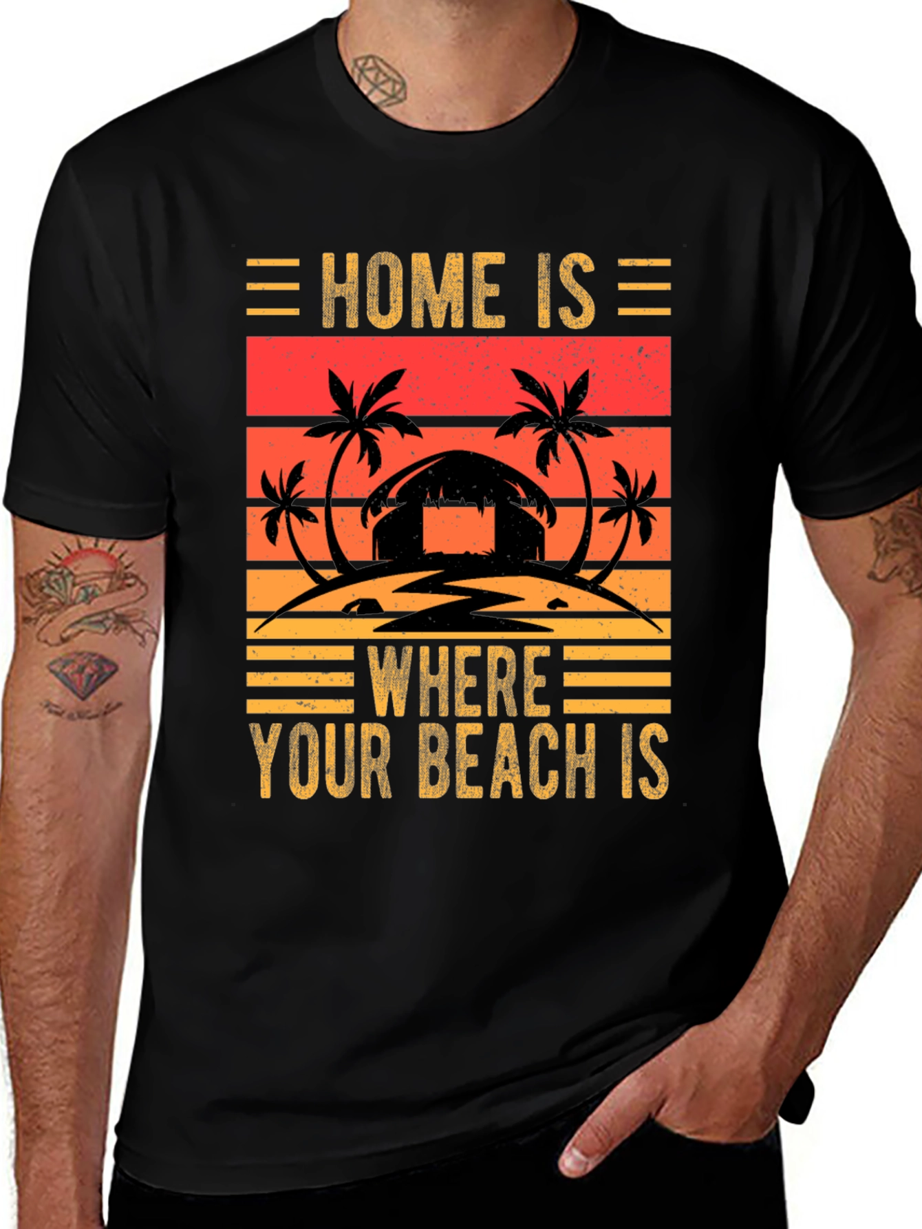 Beach Lover Tee: Home is Where Your Beach Is!