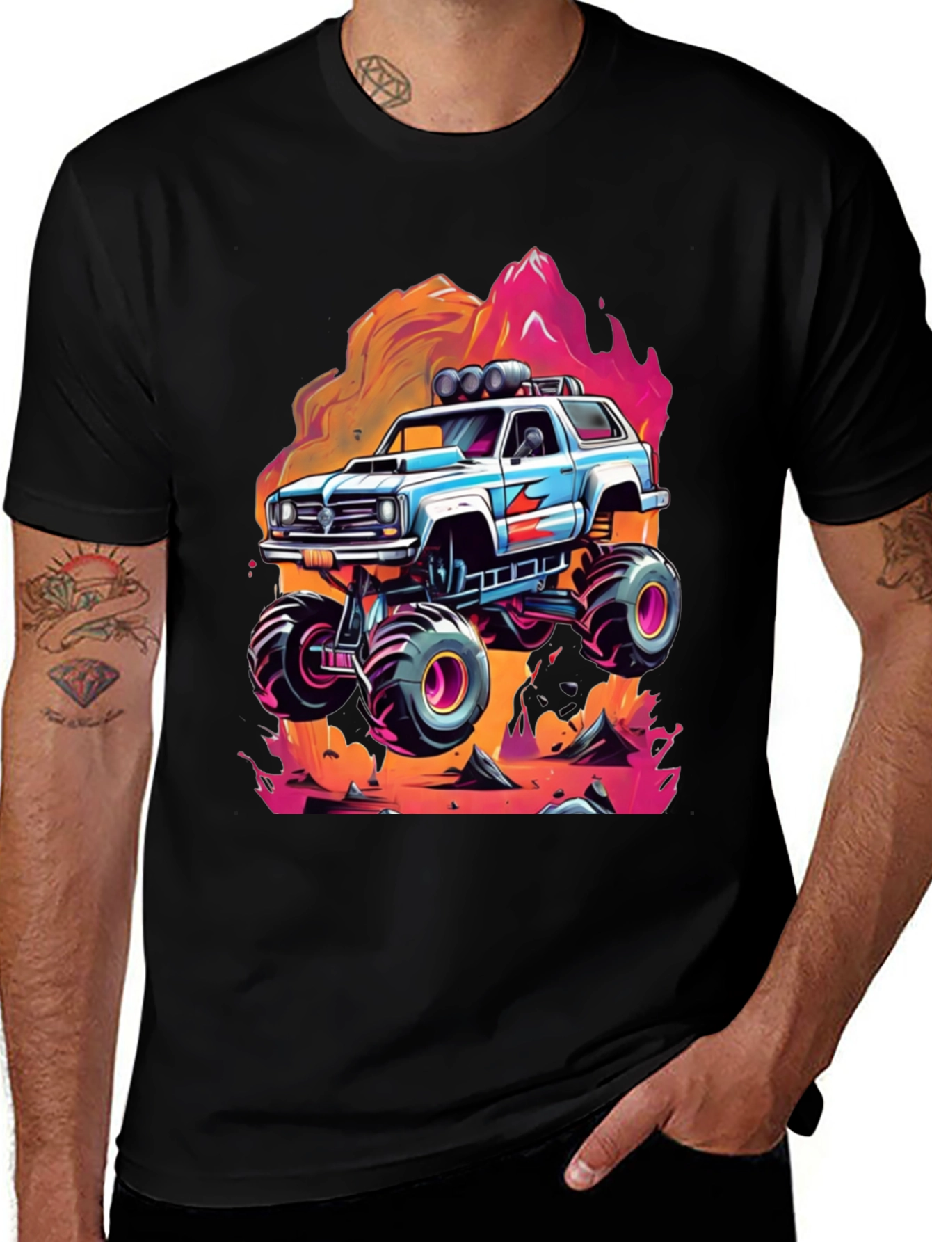 Variant 10 of Monster Truck Graphic T-Shirt