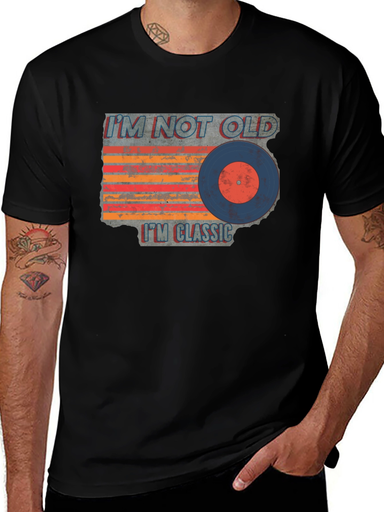 Variant 8 of Classic Vinyl Record Graphic T-Shirt