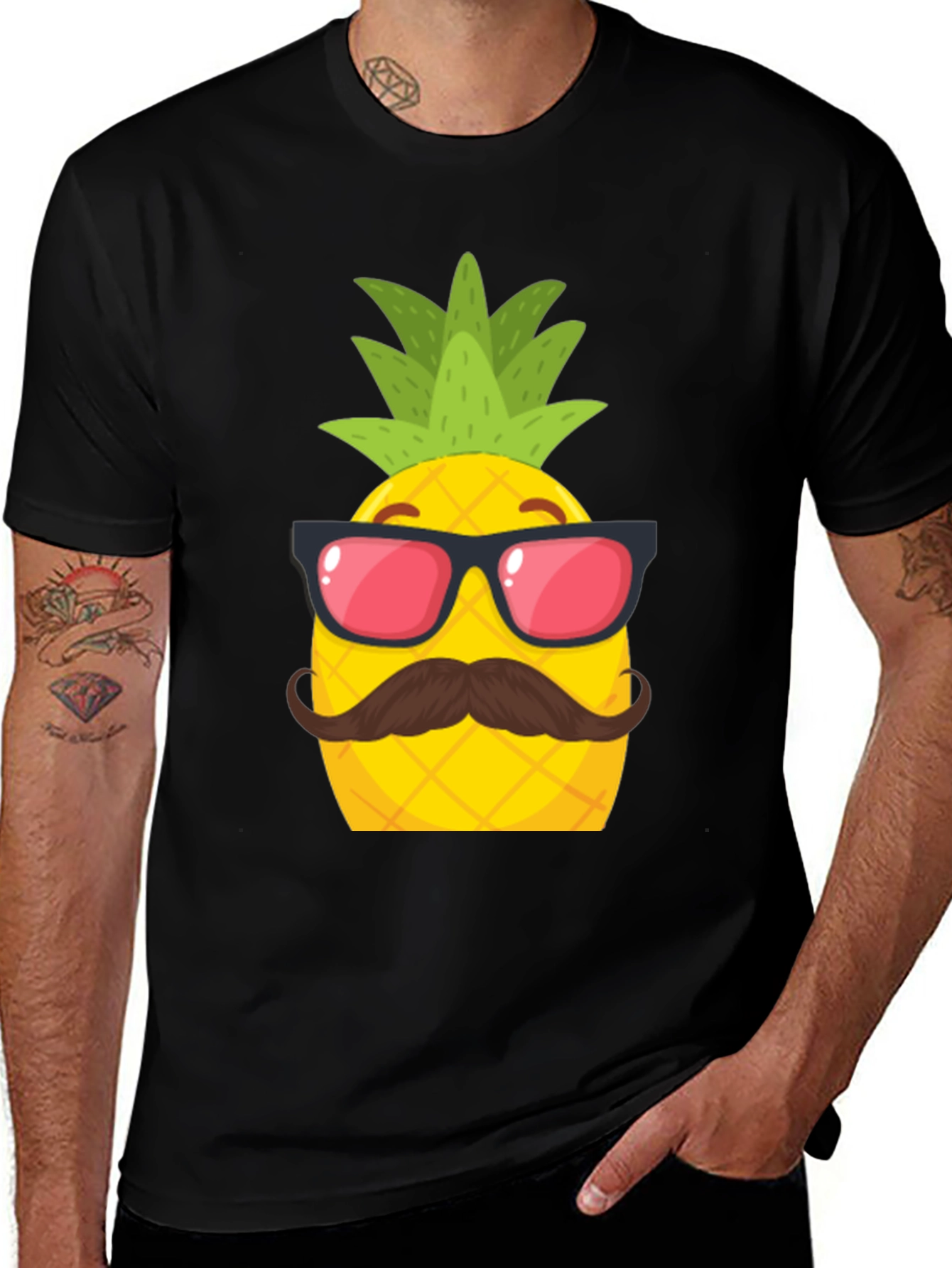 Variant 17 of Cool Pineapple Graphic Tee - Summer Fun