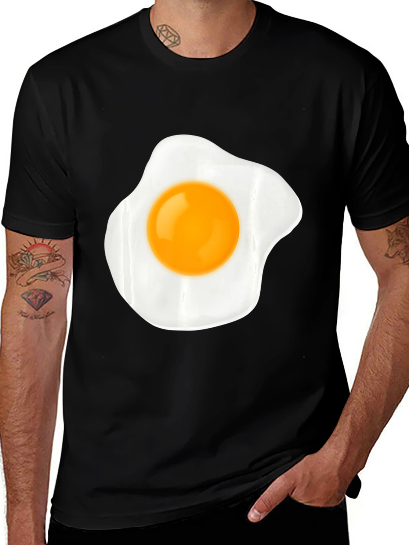 Variant 5 of Fried Egg Graphic Tee - Unisex Casual Style