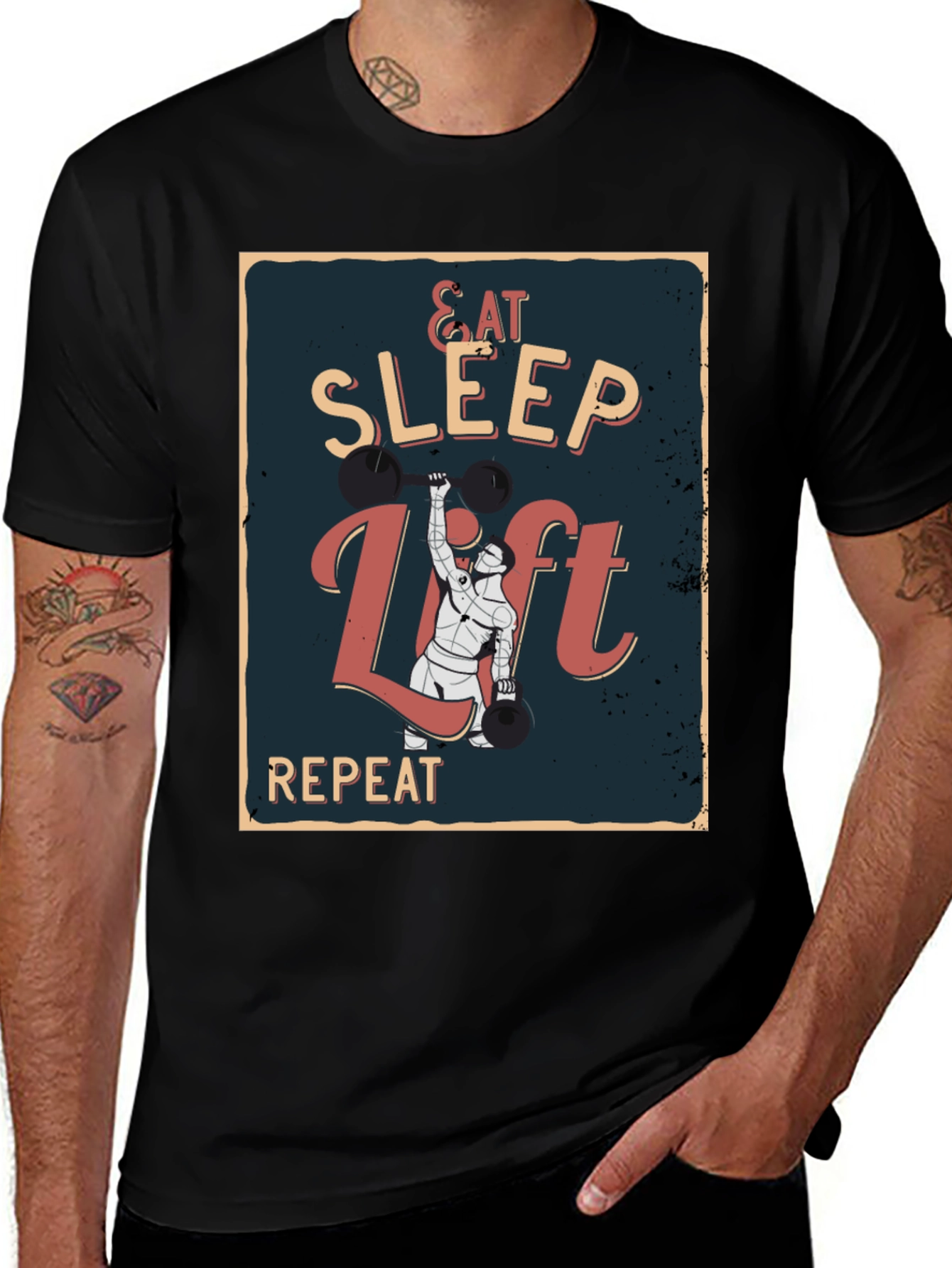 Variant 13 of Eat Sleep Lift Repeat T-Shirt