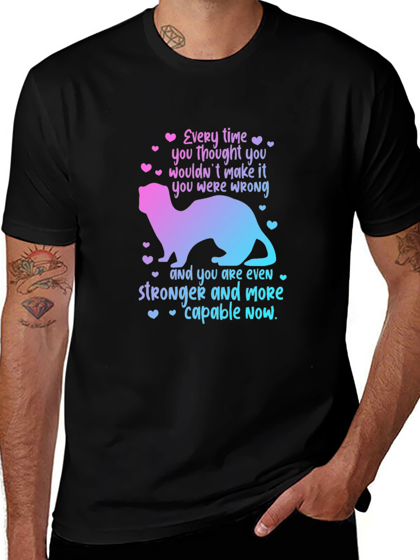 Variant 19 of Ferret Motivational T-Shirt - You Were Wrong