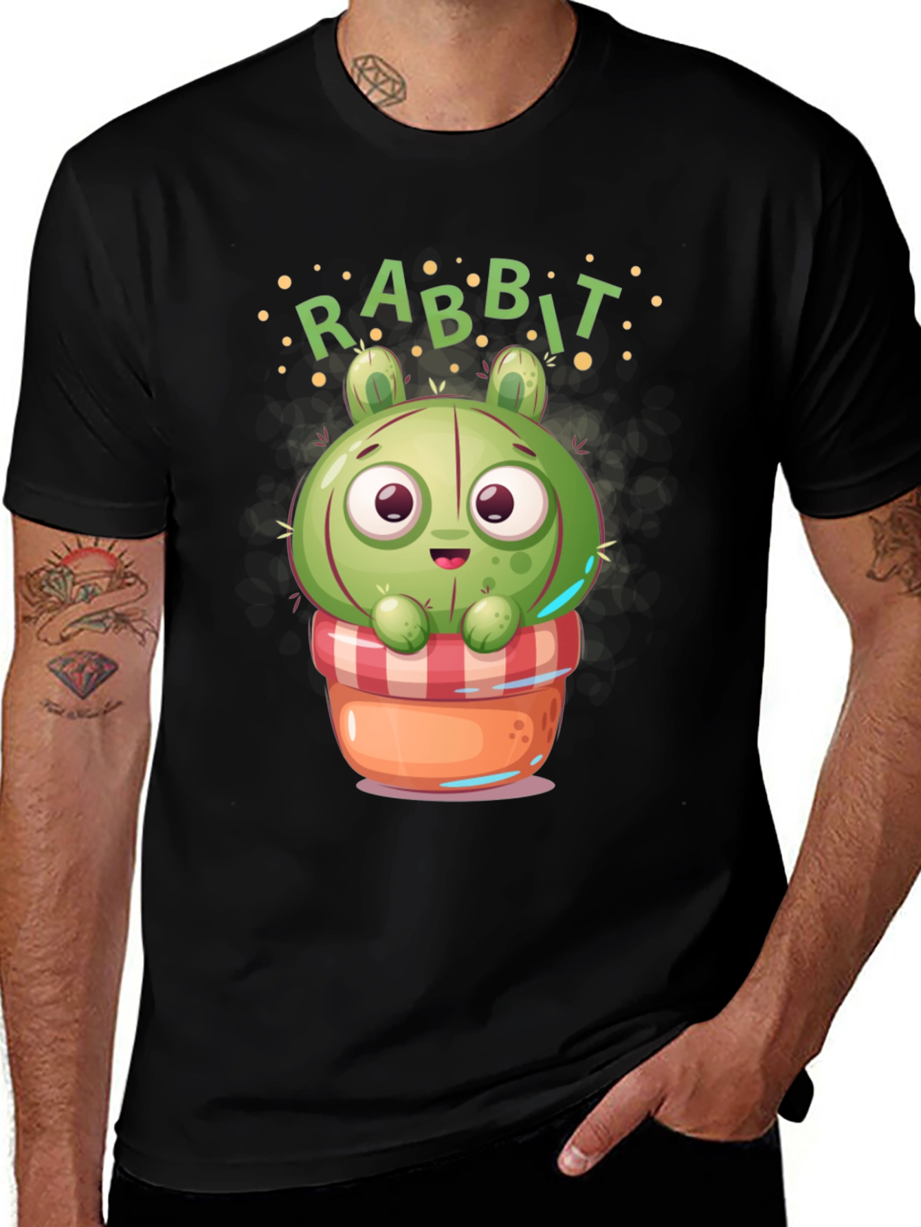 Variant 23 of Cute Rabbit Cactus T-Shirt
