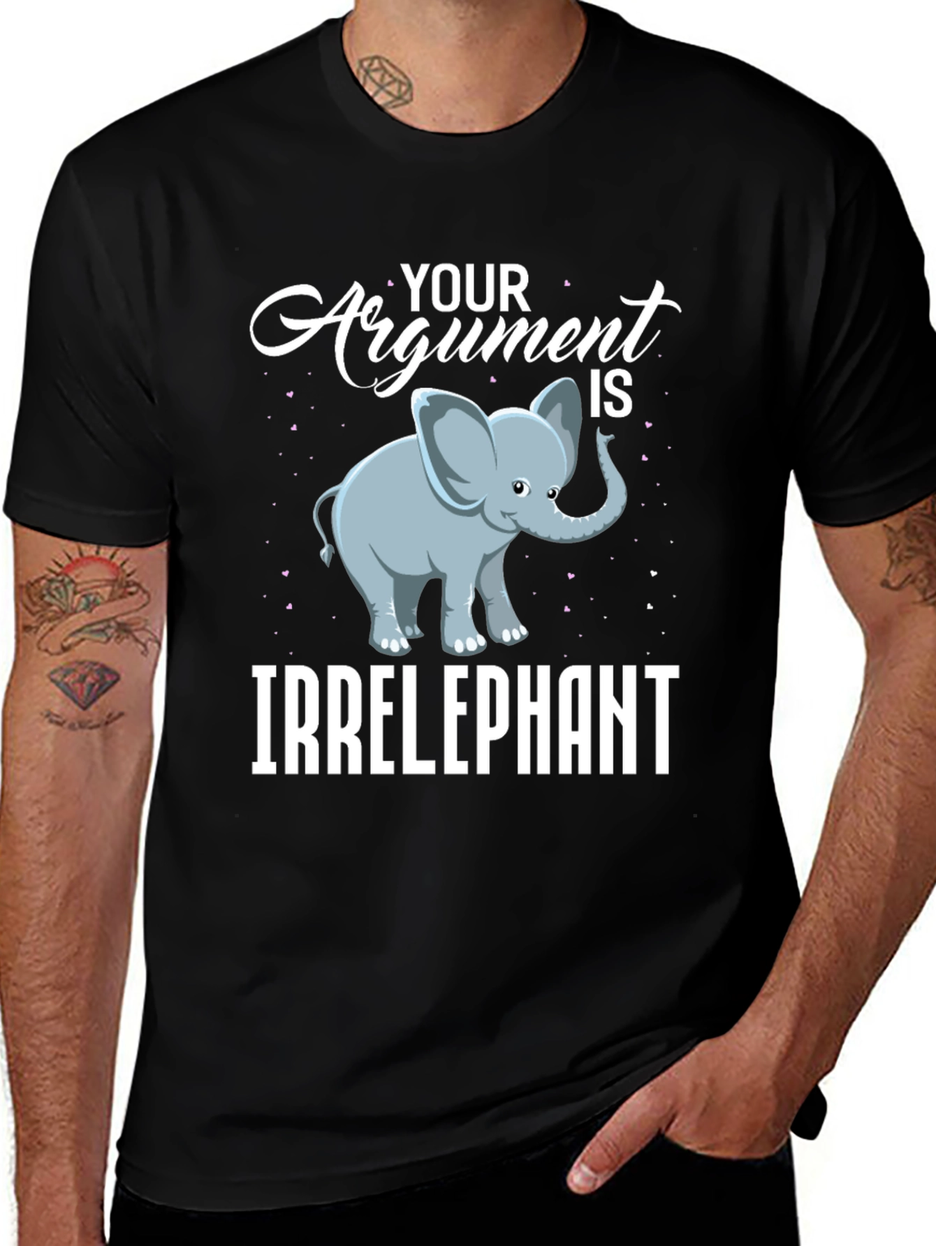 Variant 21 of Irrelephant Graphic T-Shirt - Funny Animal Tee