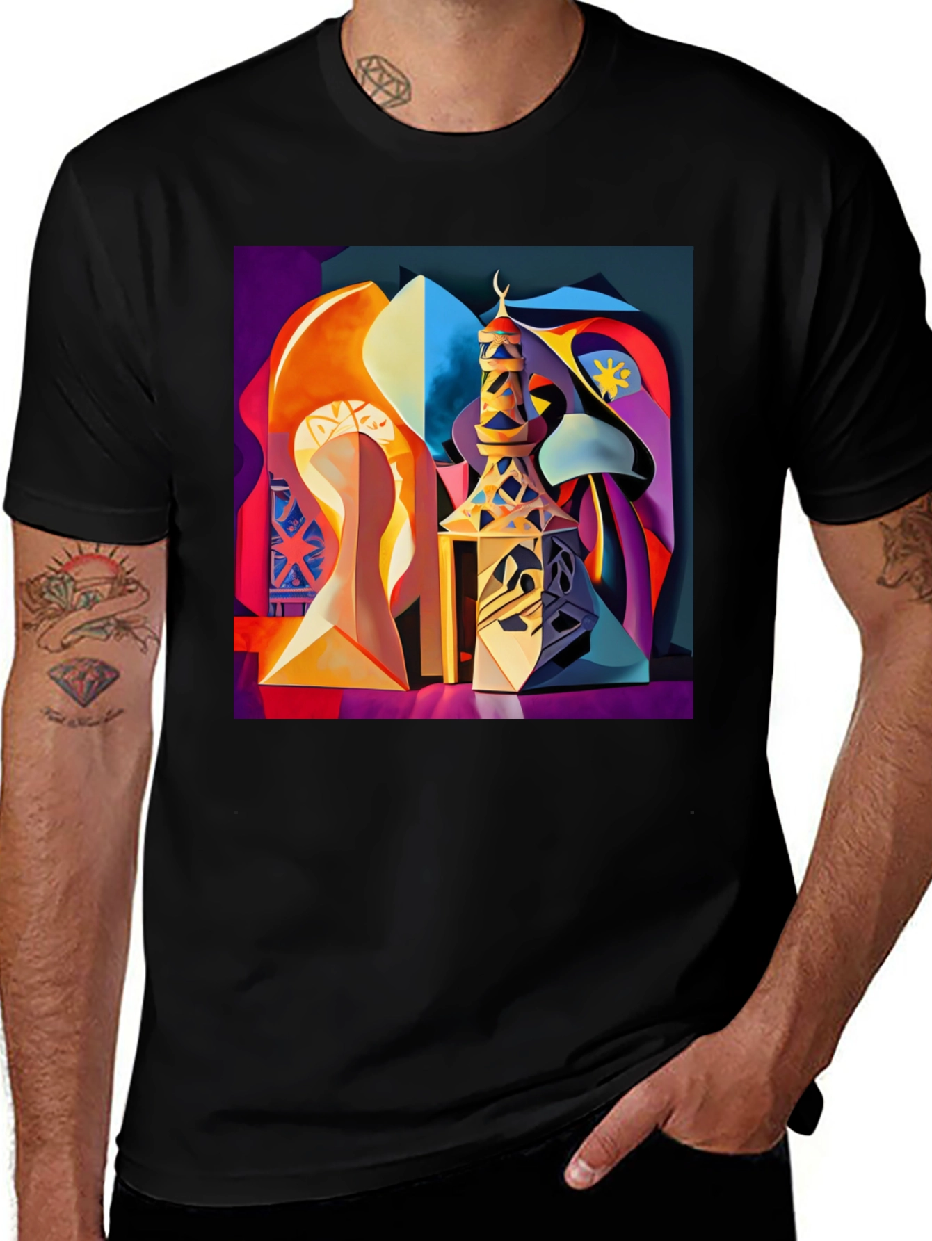 Variant 15 of Abstract Mosque Art T-Shirt