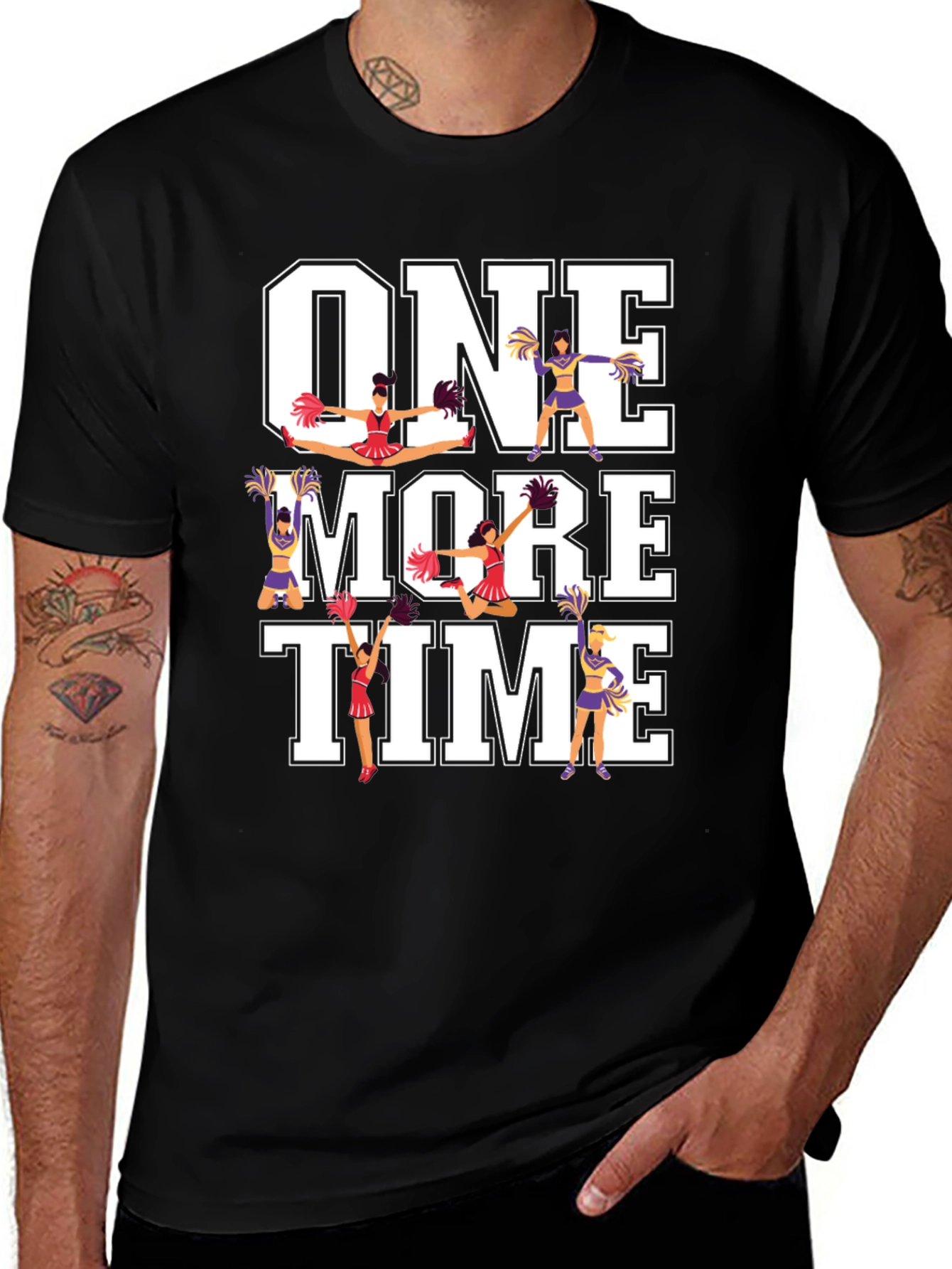 Variant 24 of Cheerleader Graphic T-Shirt - One More Time