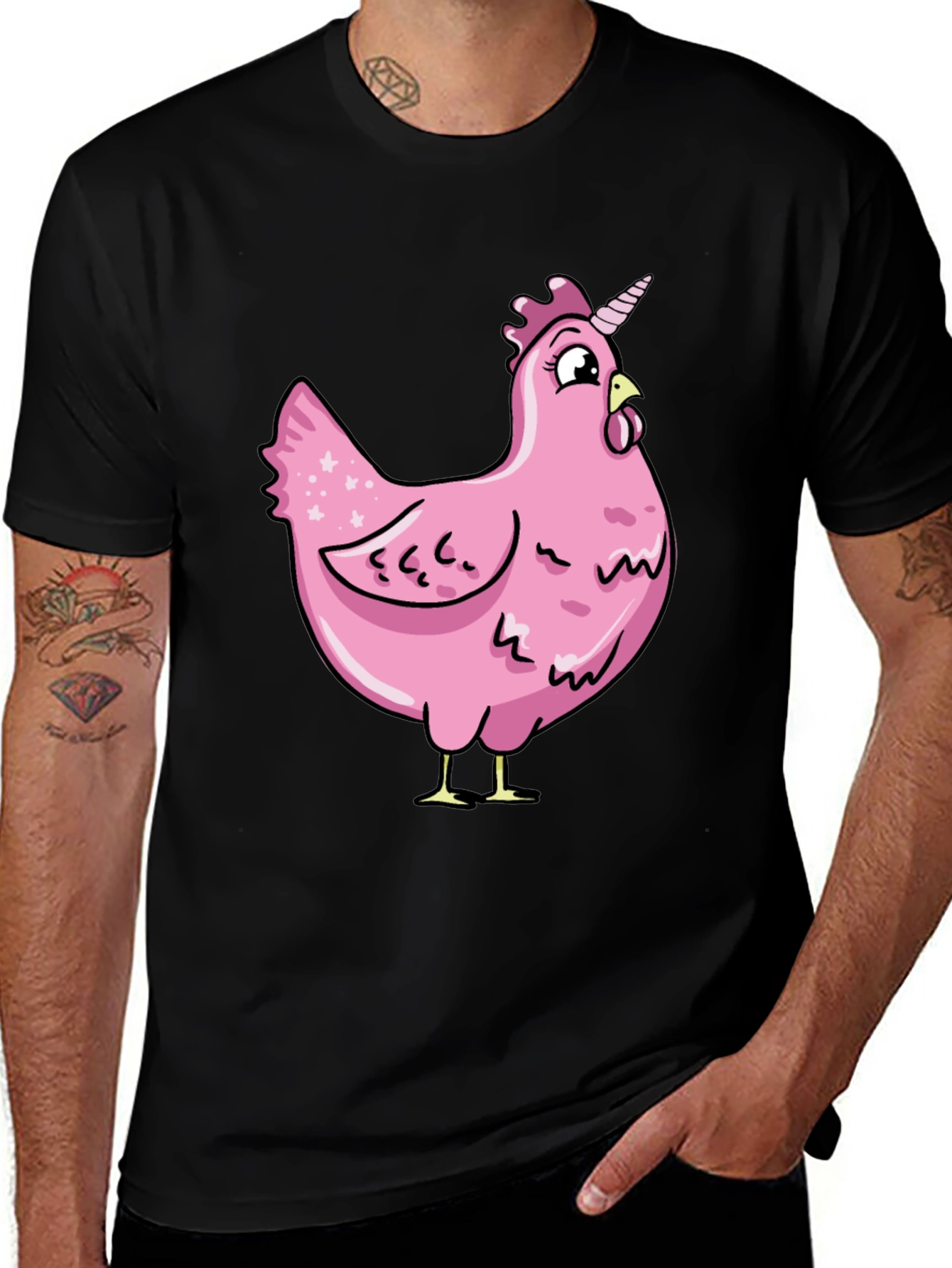 Variant 29 of Unicorn Chicken Graphic T-Shirt