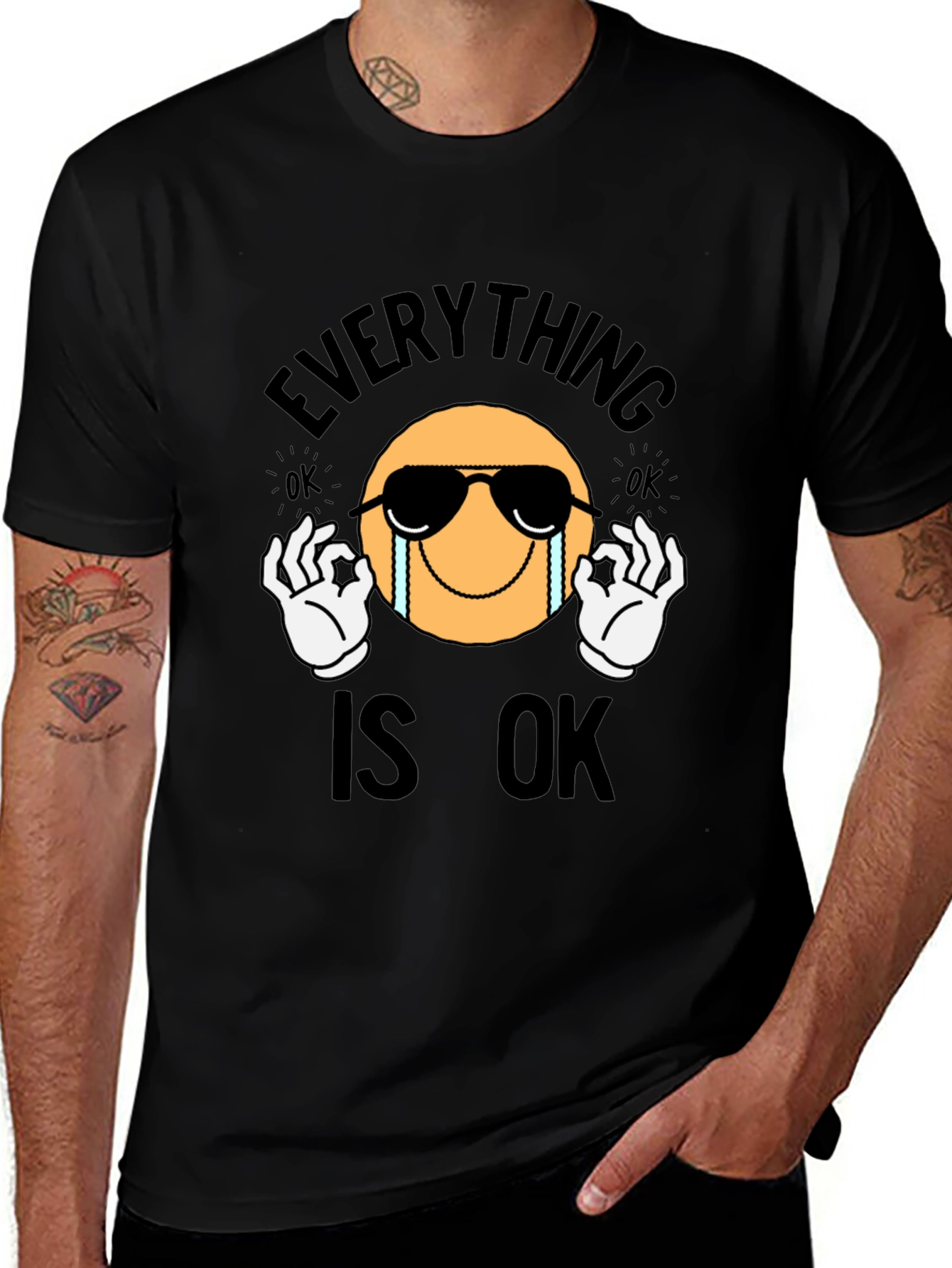 Variant 10 of Everything Is Ok Emoji Graphic T-Shirt