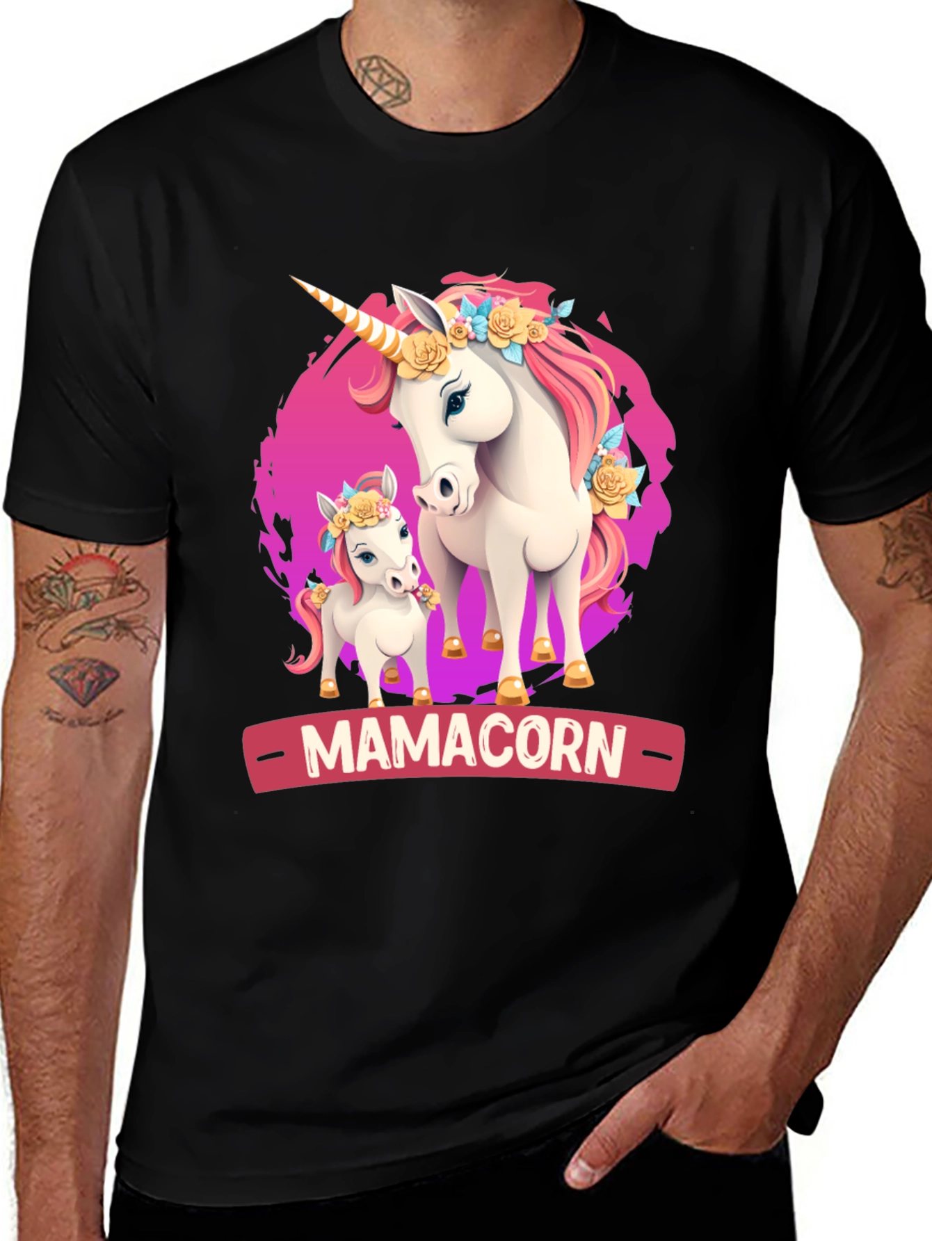 Variant 15 of Mamacorn Unicorn T-Shirt - Mom & Baby