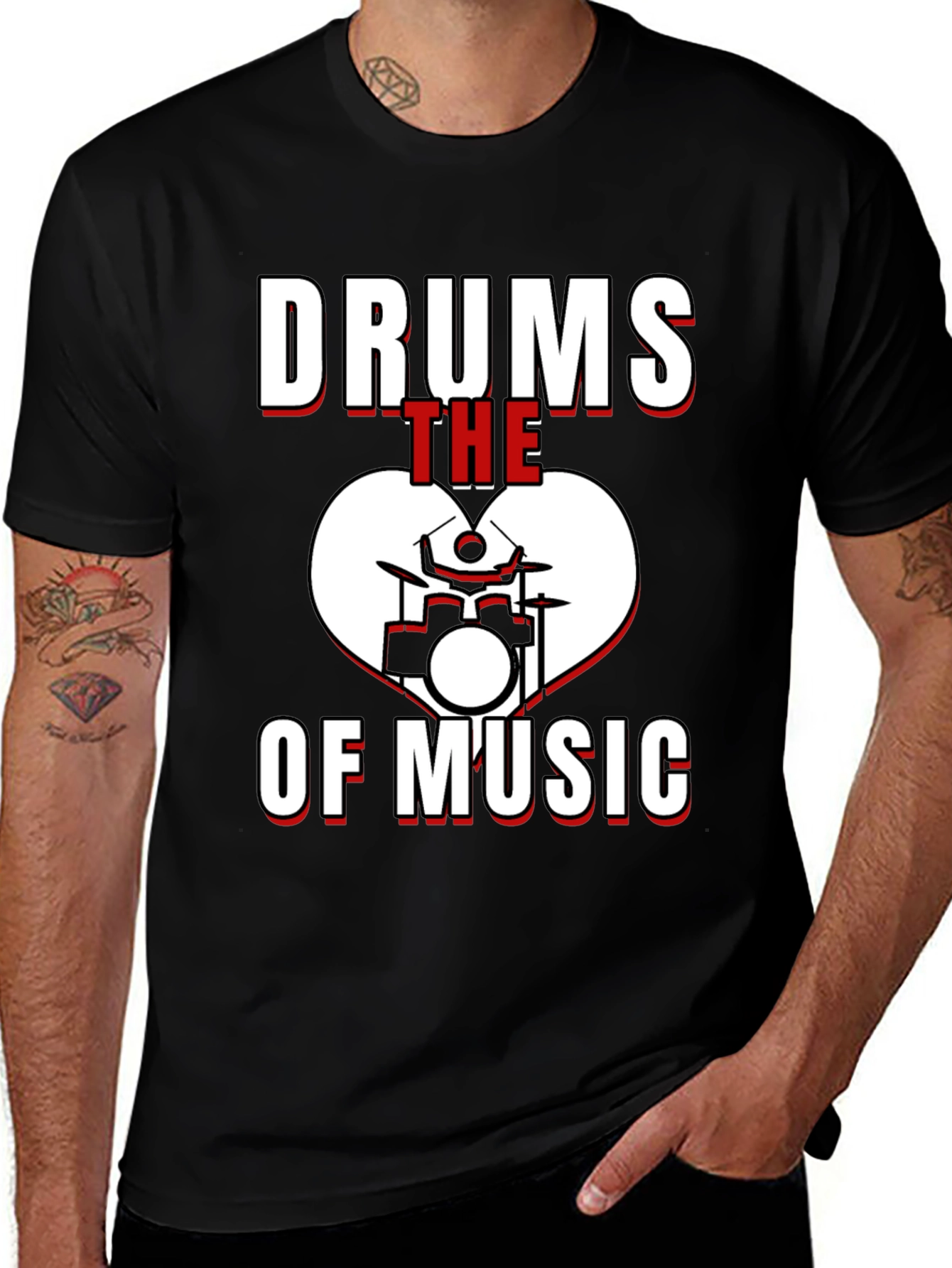 Variant 24 of Drums The Heart Of Music Graphic T-Shirt