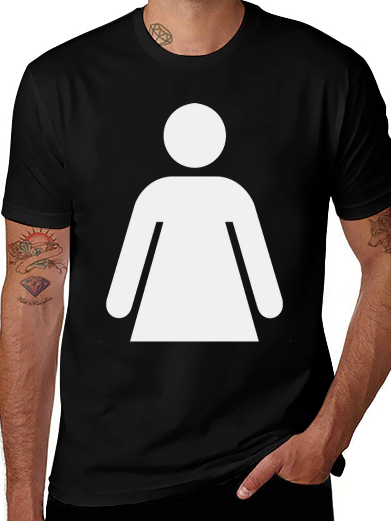 Variant 18 of Gender Icon Tee - Unisex Black T-Shirt