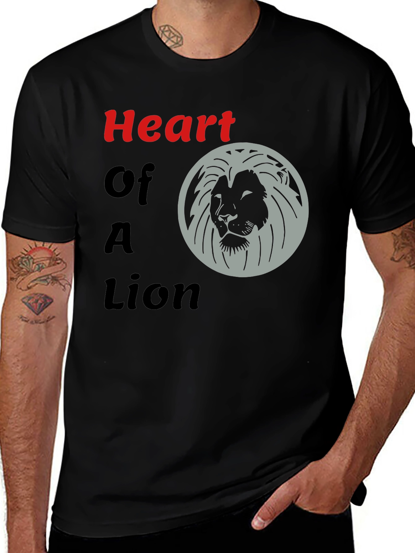 Variant 7 of Heart of a Lion Graphic T-Shirt