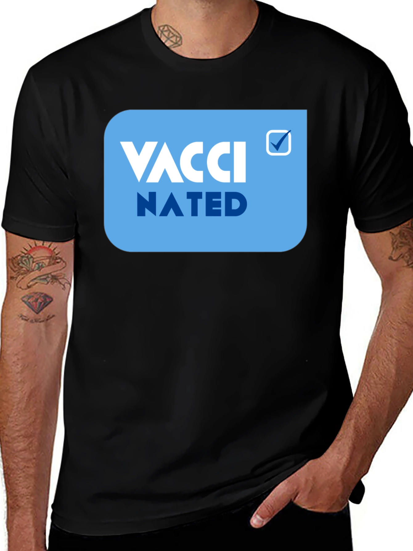 Variant 26 of Vaccinated Tee - Statement T-Shirt