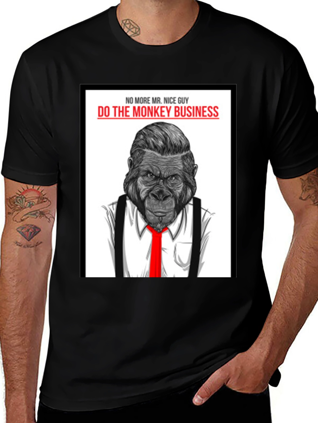 Variant 15 of Monkey Business T-Shirt - Gorilla in a Suit