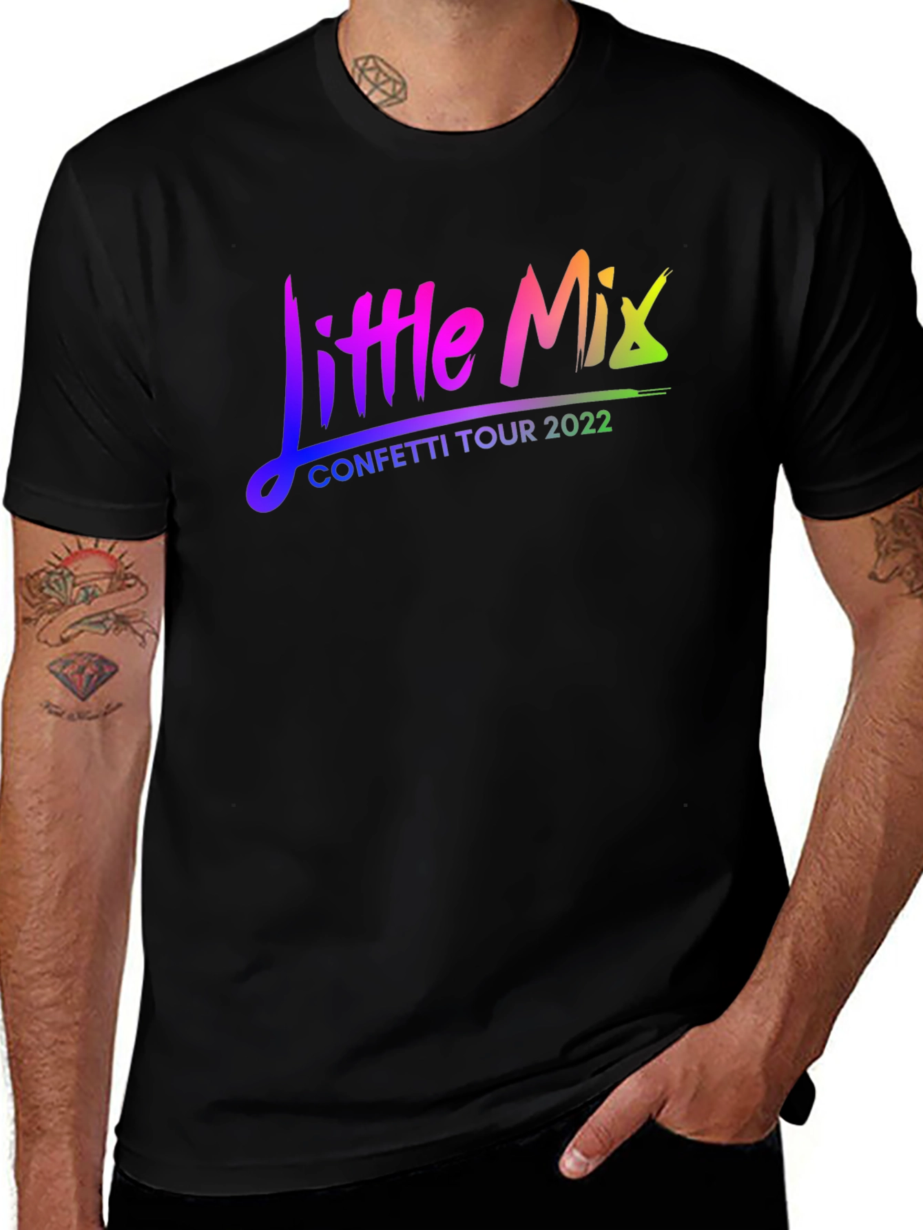 Little Mix Confetti Tour 2022 Black T-Shirt