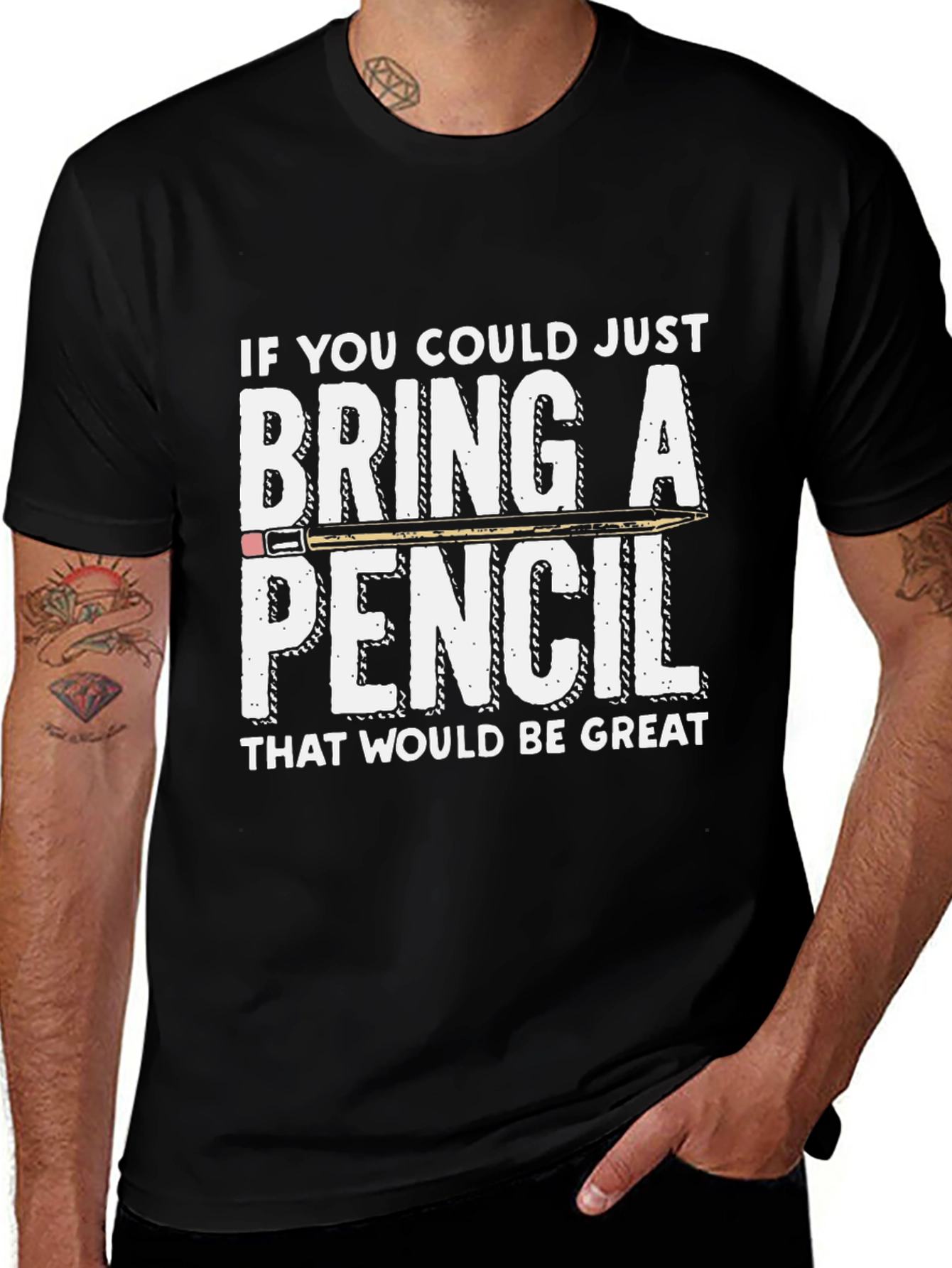 Bring a Pencil Graphic T-Shirt