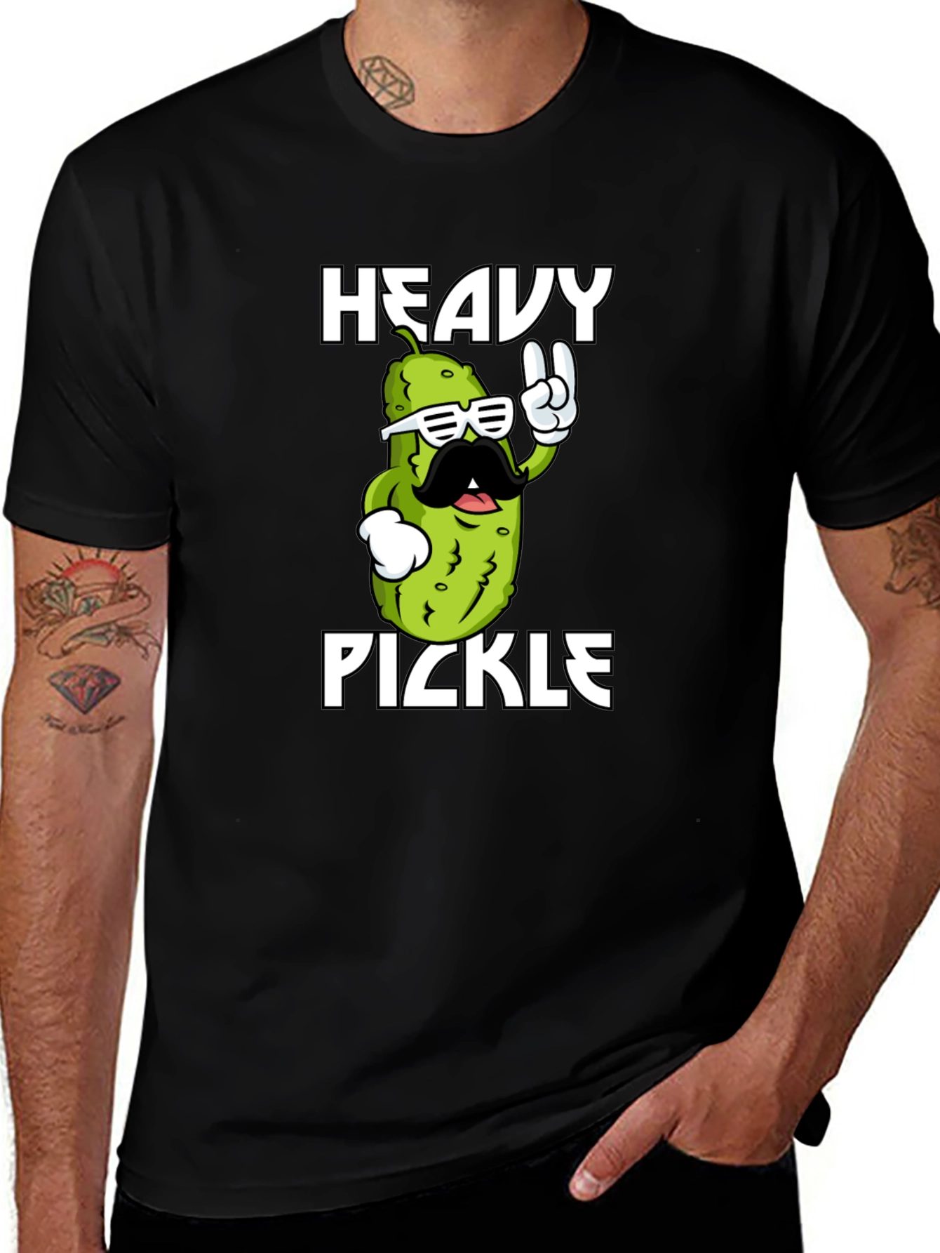 Variant 7 of Heavy Pickle Graphic T-Shirt - Cool Novelty Tee