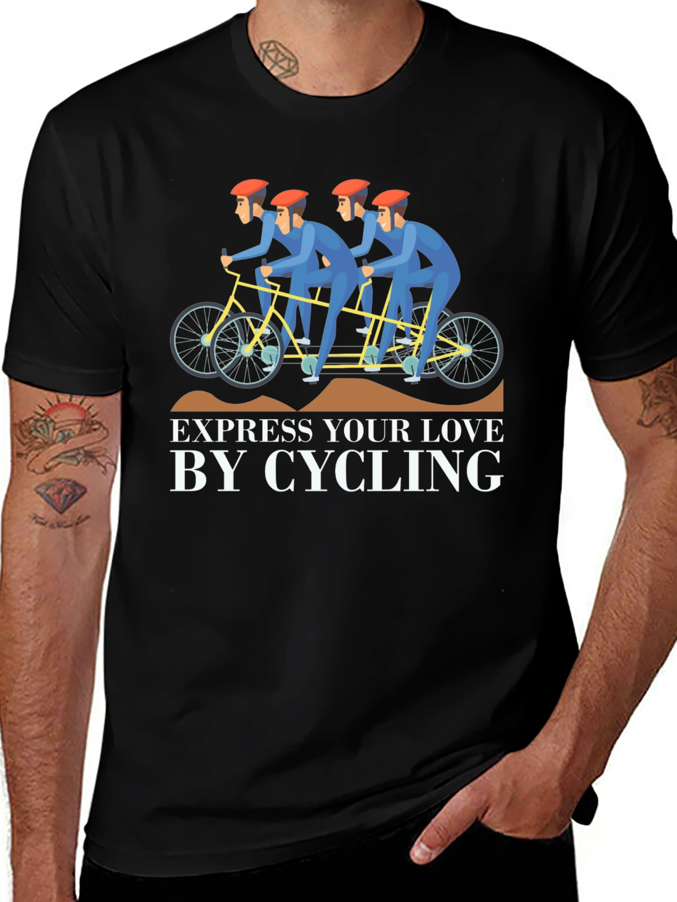 Variant 2 of Express Your Love by Cycling T-Shirt